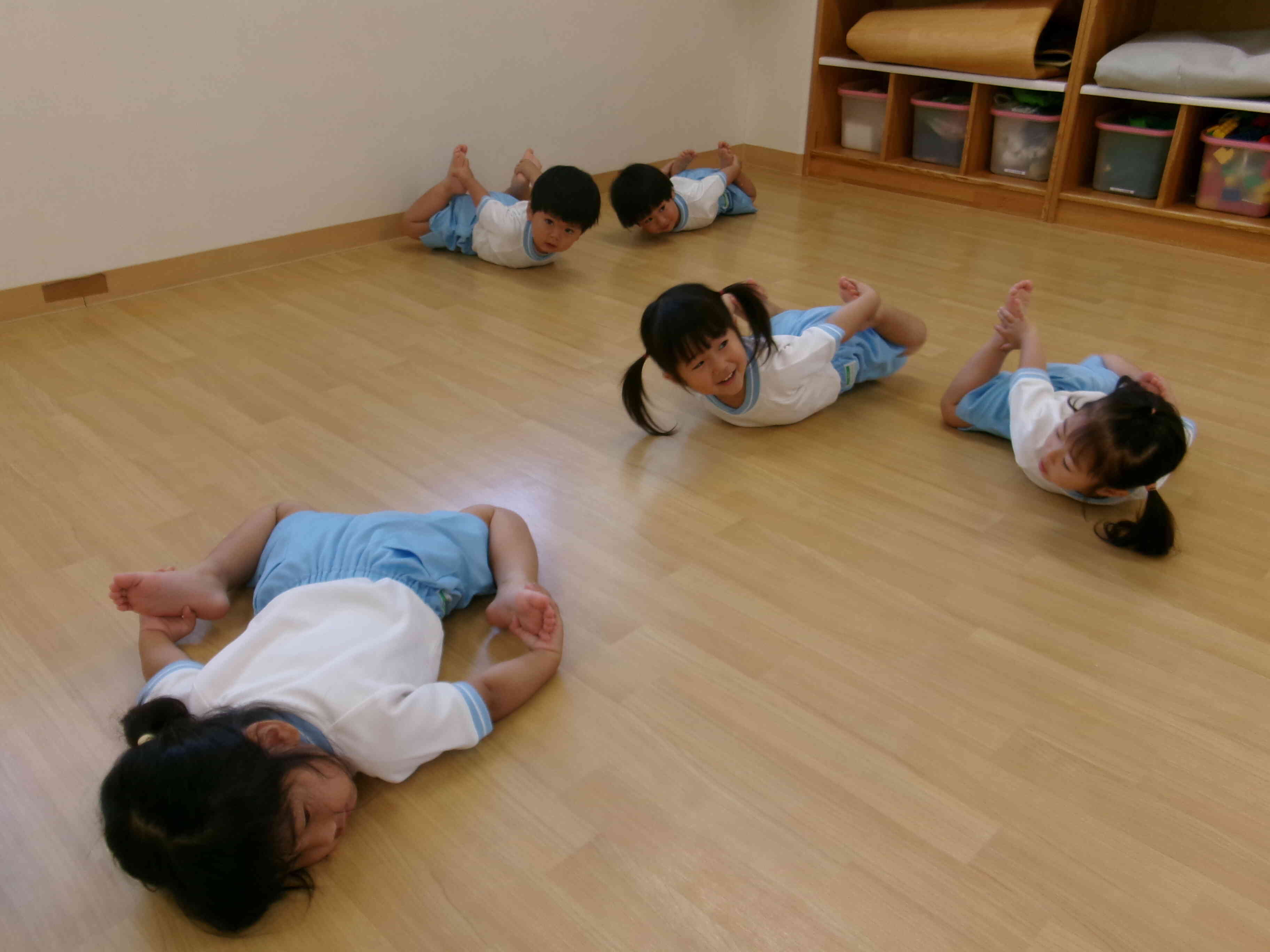 5月25日の体育教室（1，2歳児）
