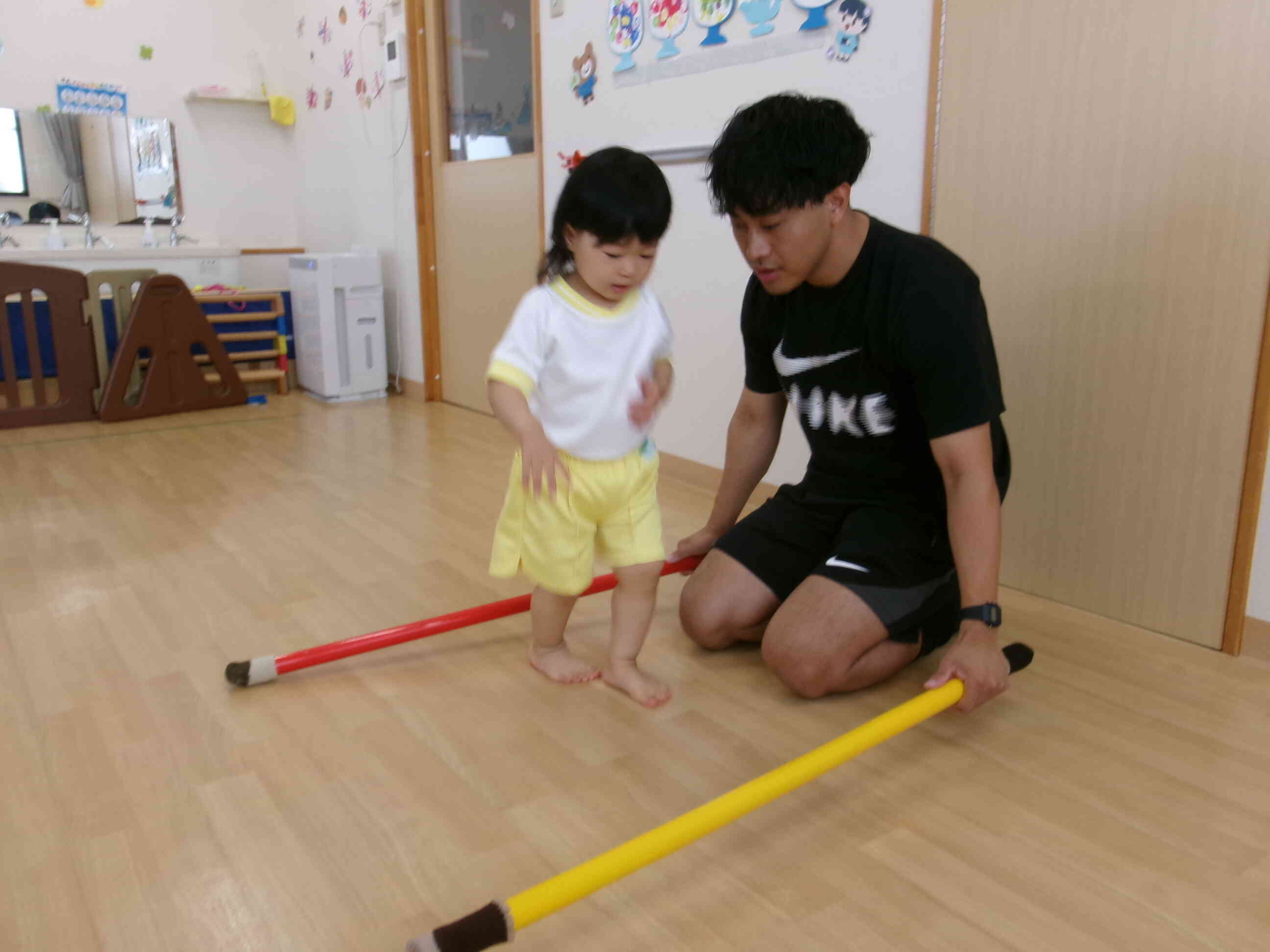 ９月７日の体育教室（１．２歳児）