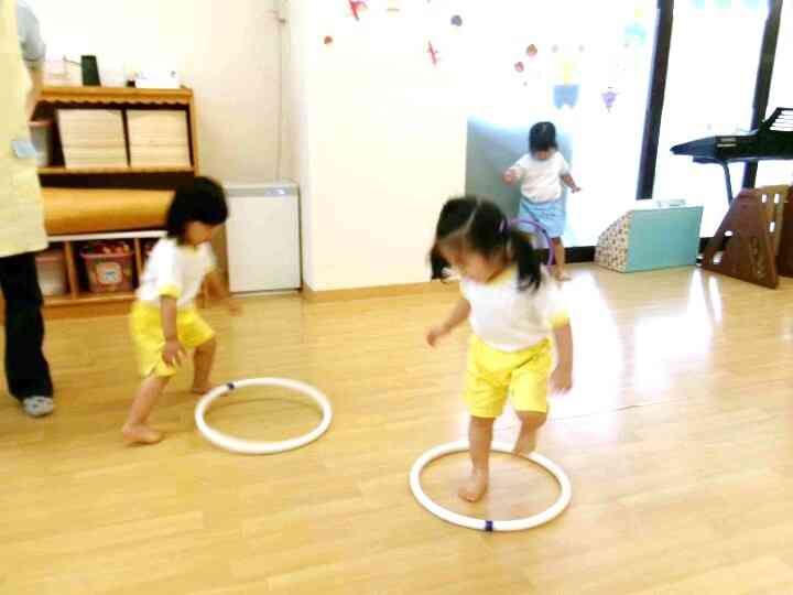 １０月１９日の体育教室（１，２歳児）