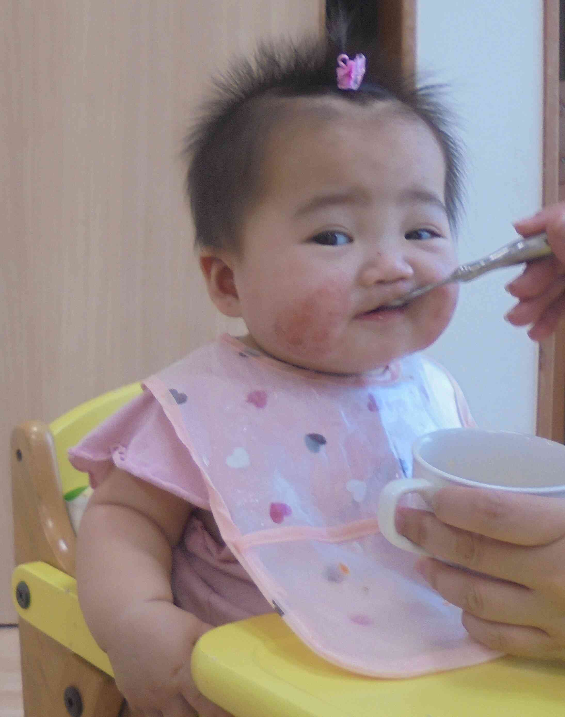 初めての離乳食!