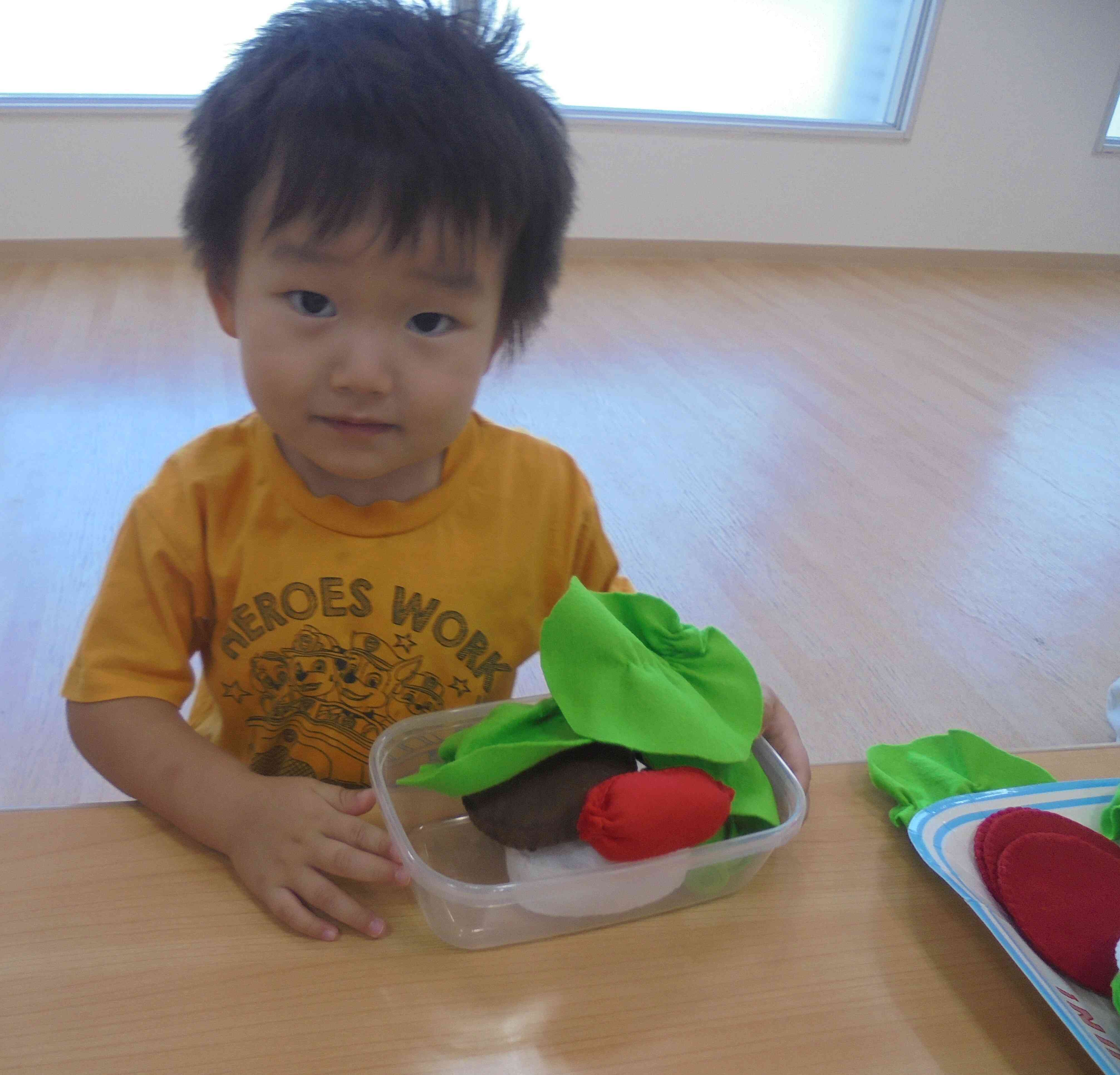 野菜いっぱいのお弁当できあがり