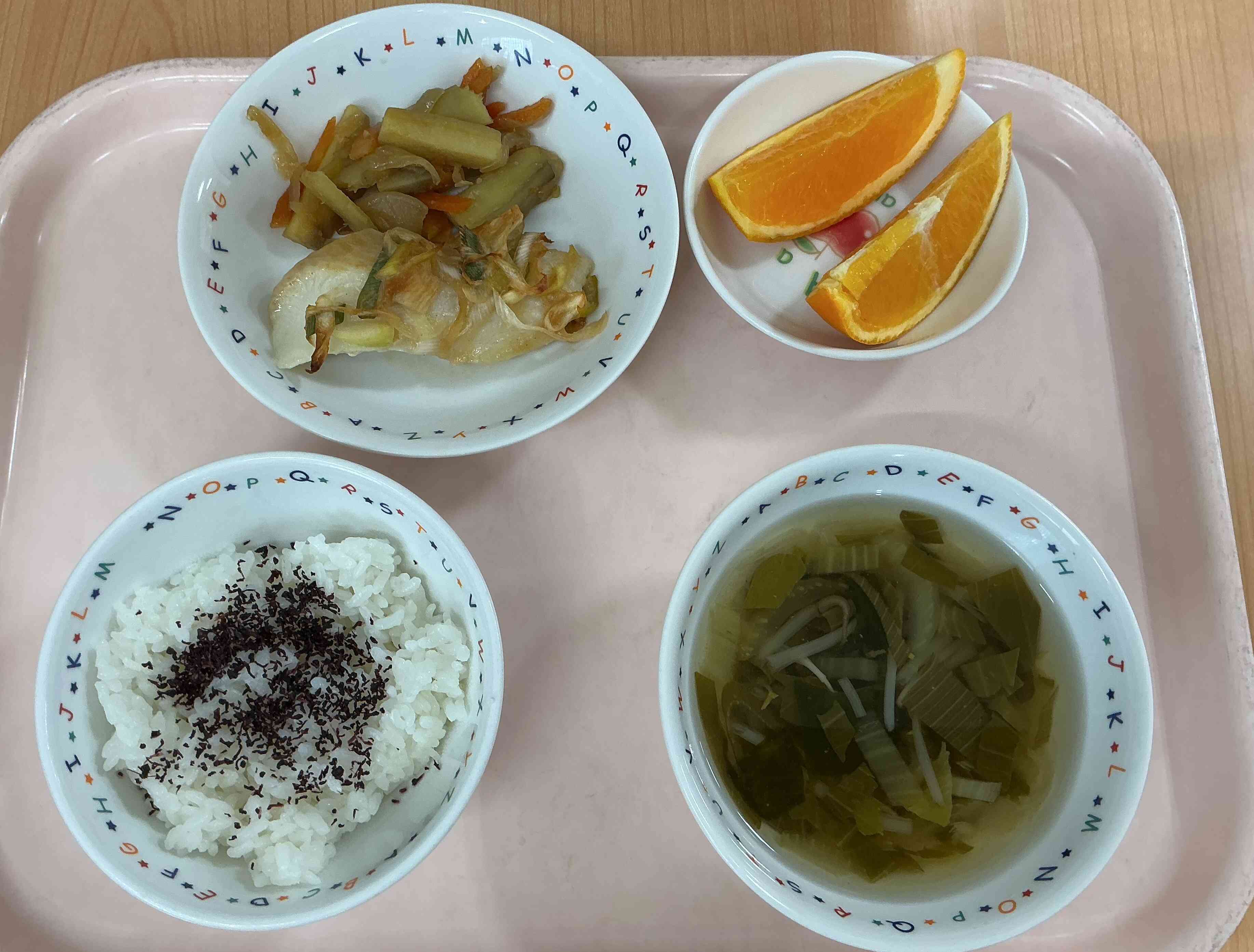 本日のメニュー（3月9日）