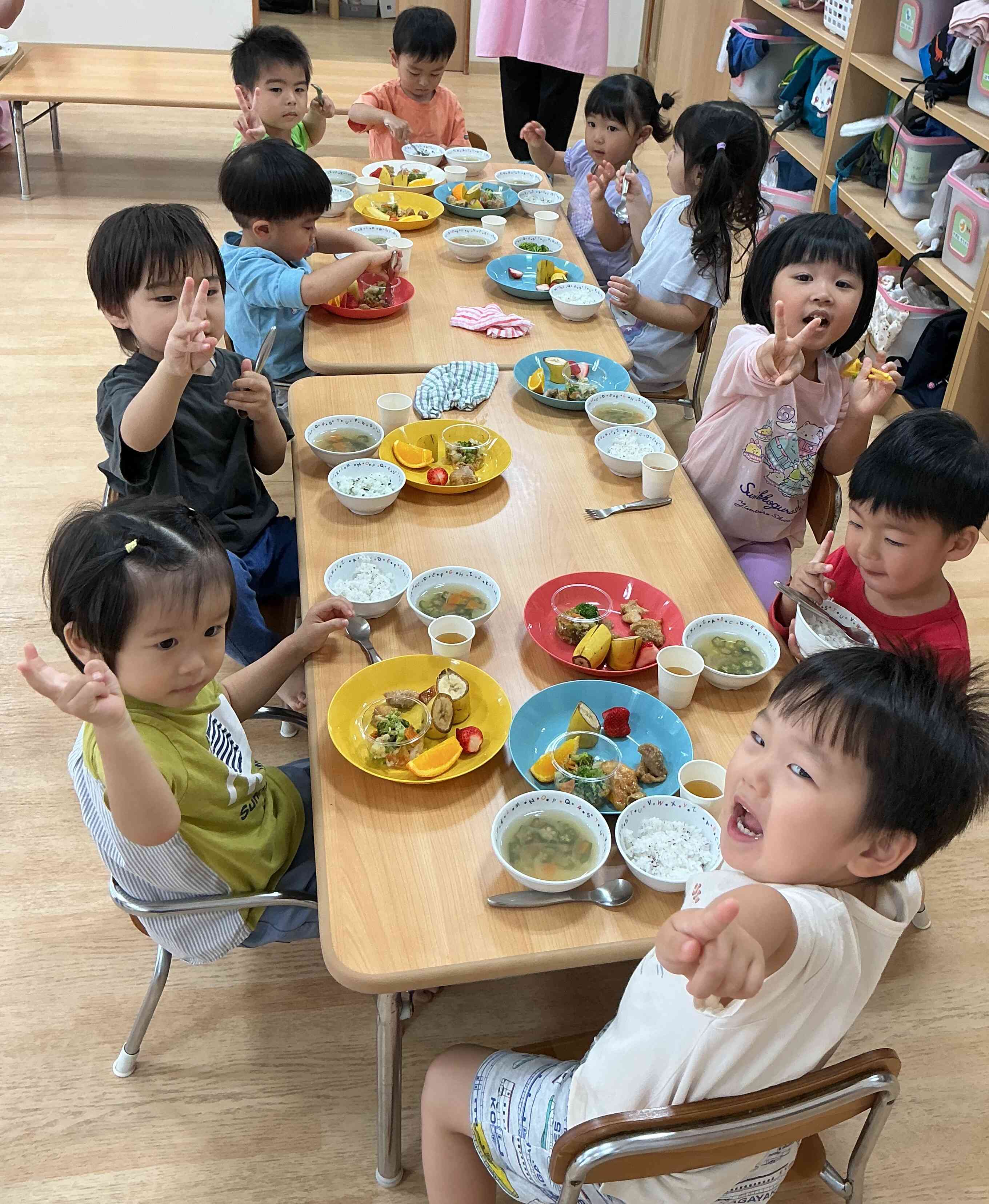 みんなで楽しくいただきます！