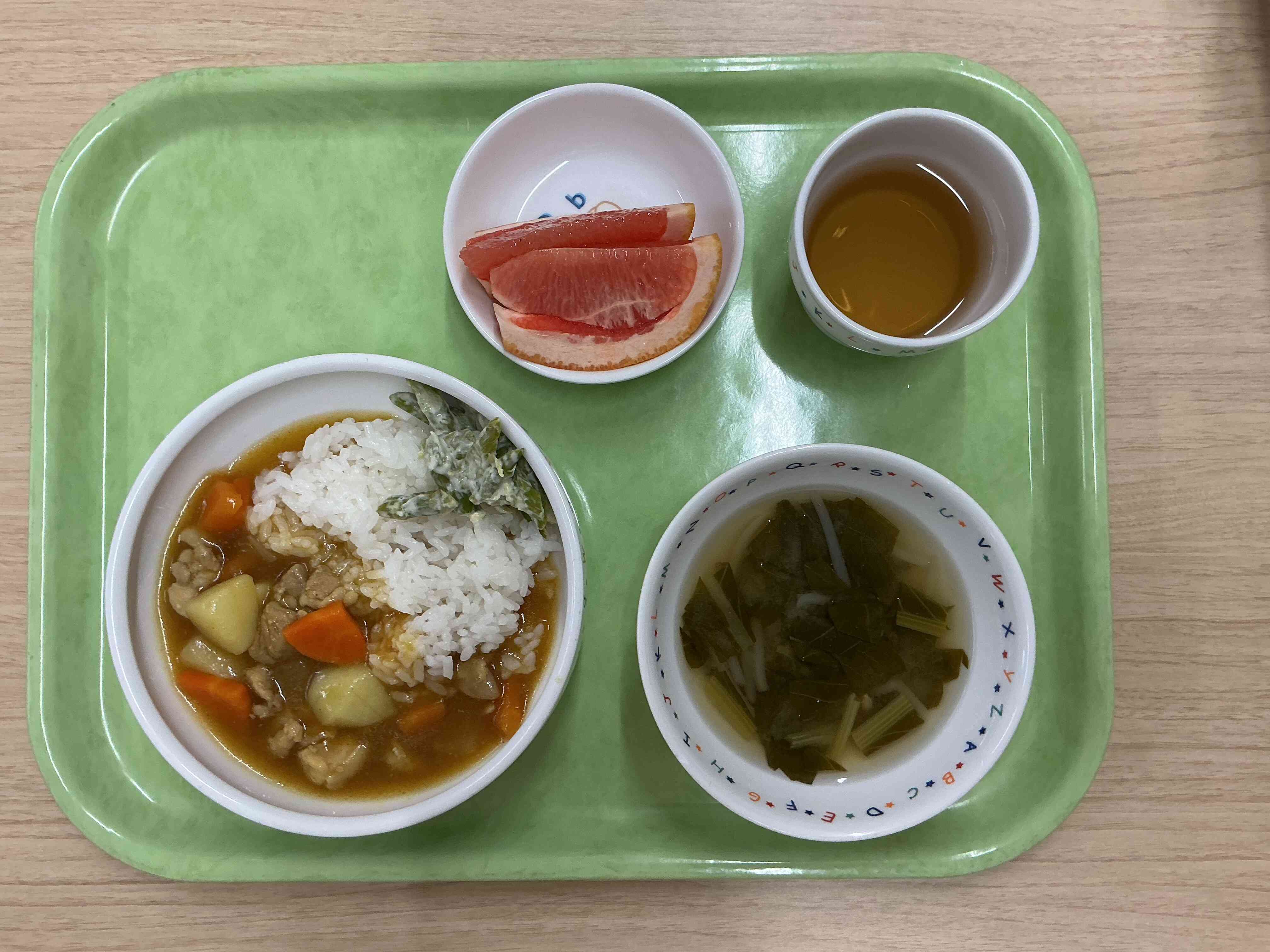 本日のメニュー（４月２３日）
