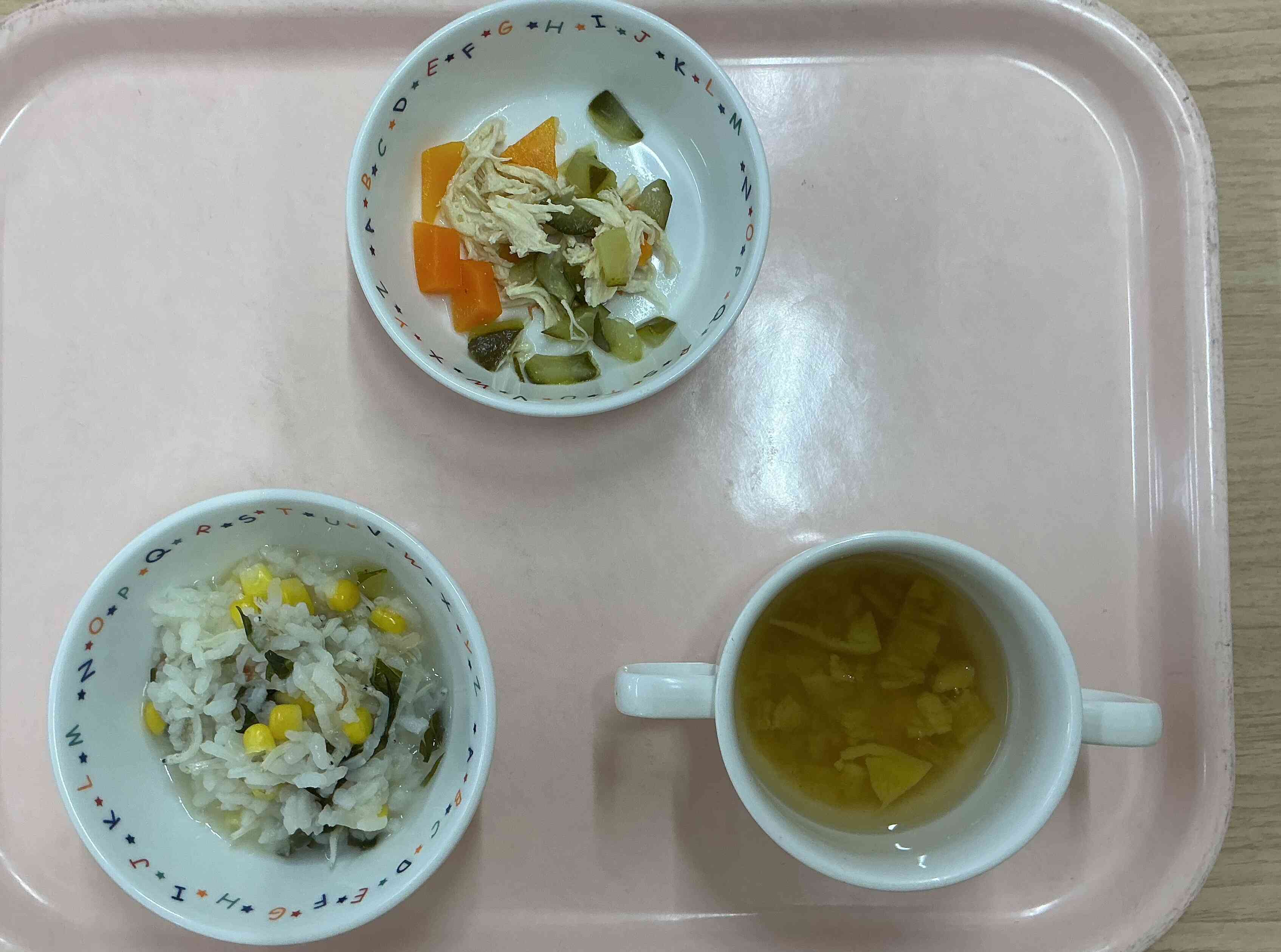 本日のメニュー（中期食）4月30日