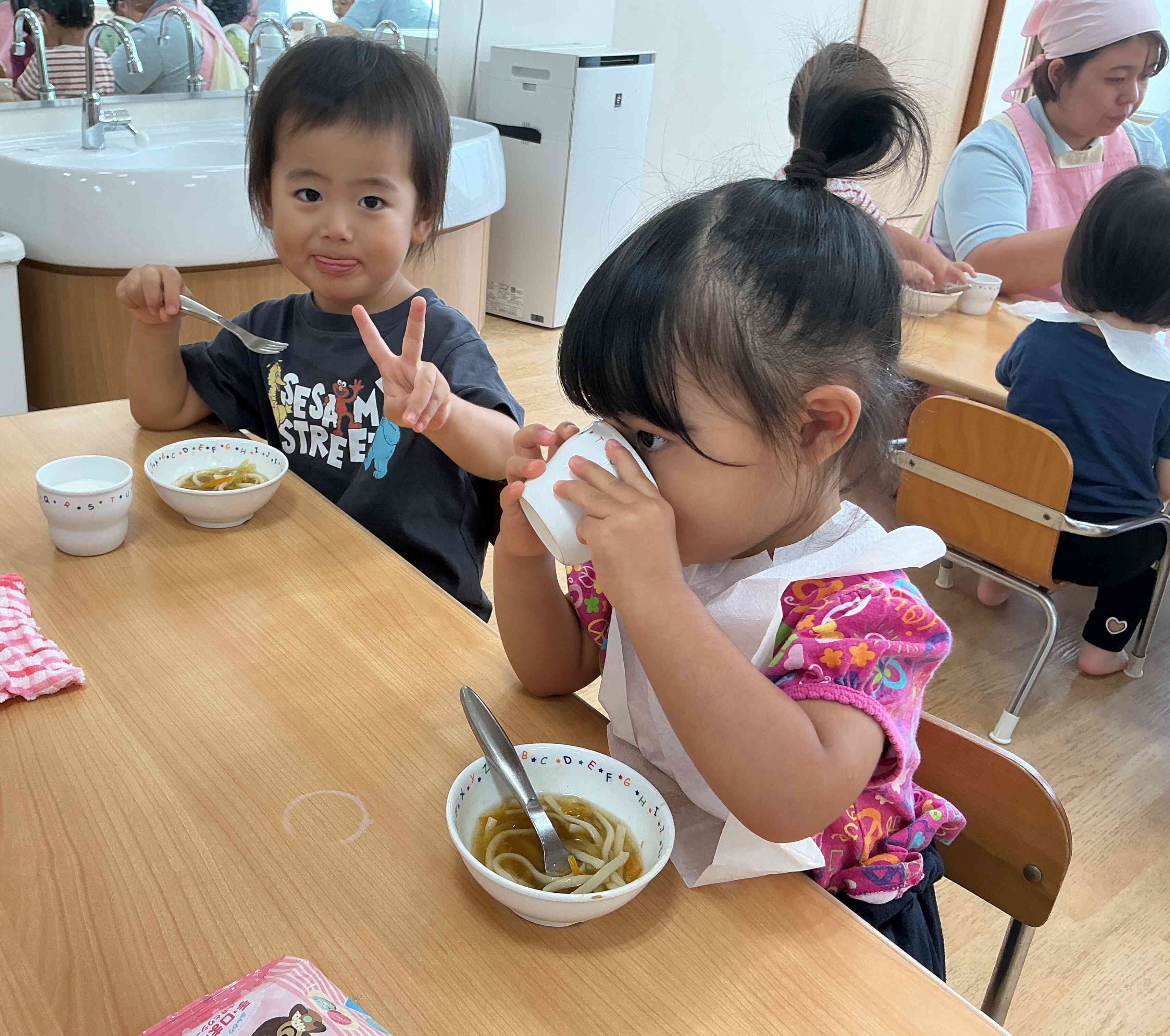 自分で食べる楽しさ！