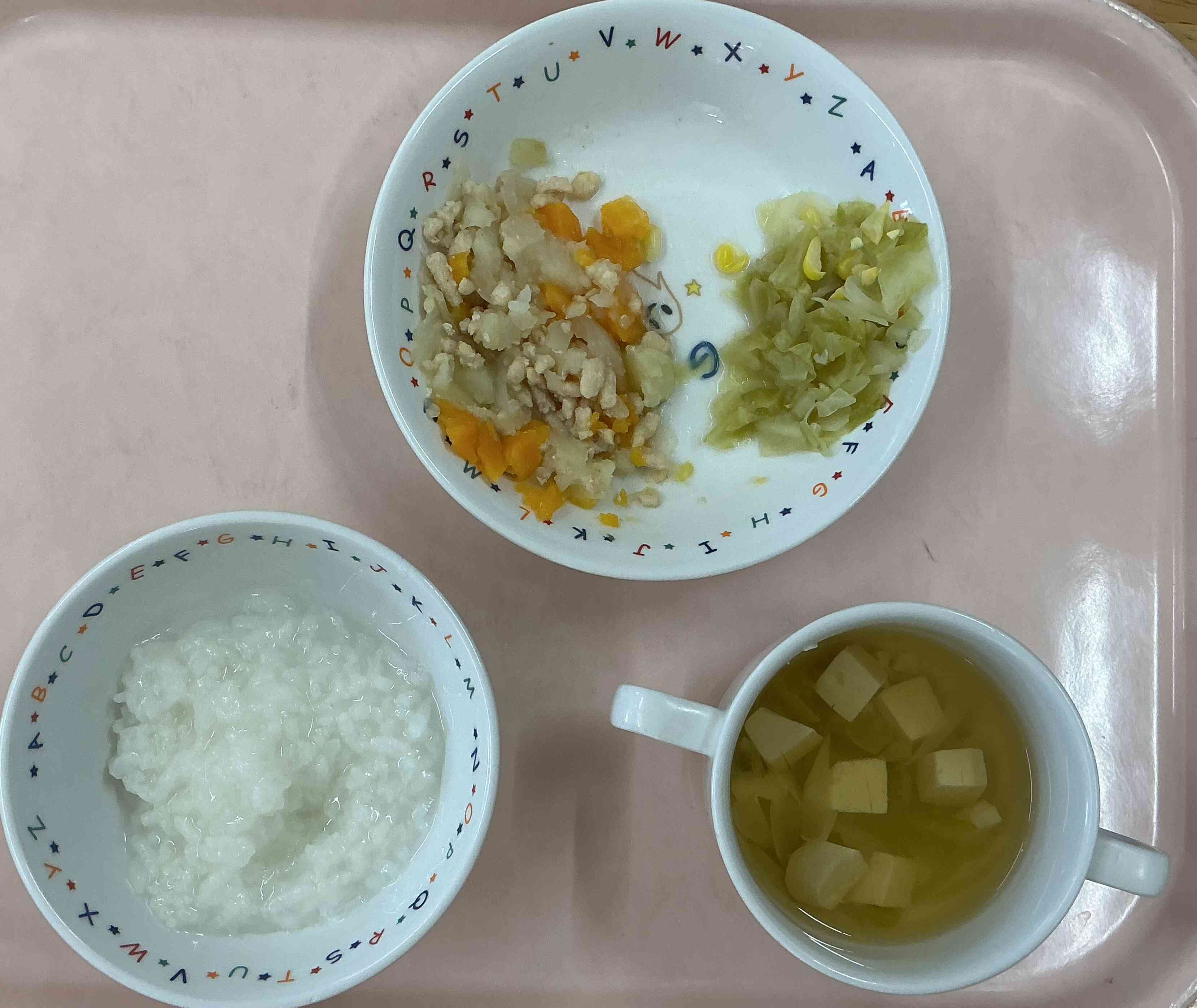 本日のメニュー（中期食）4月22日