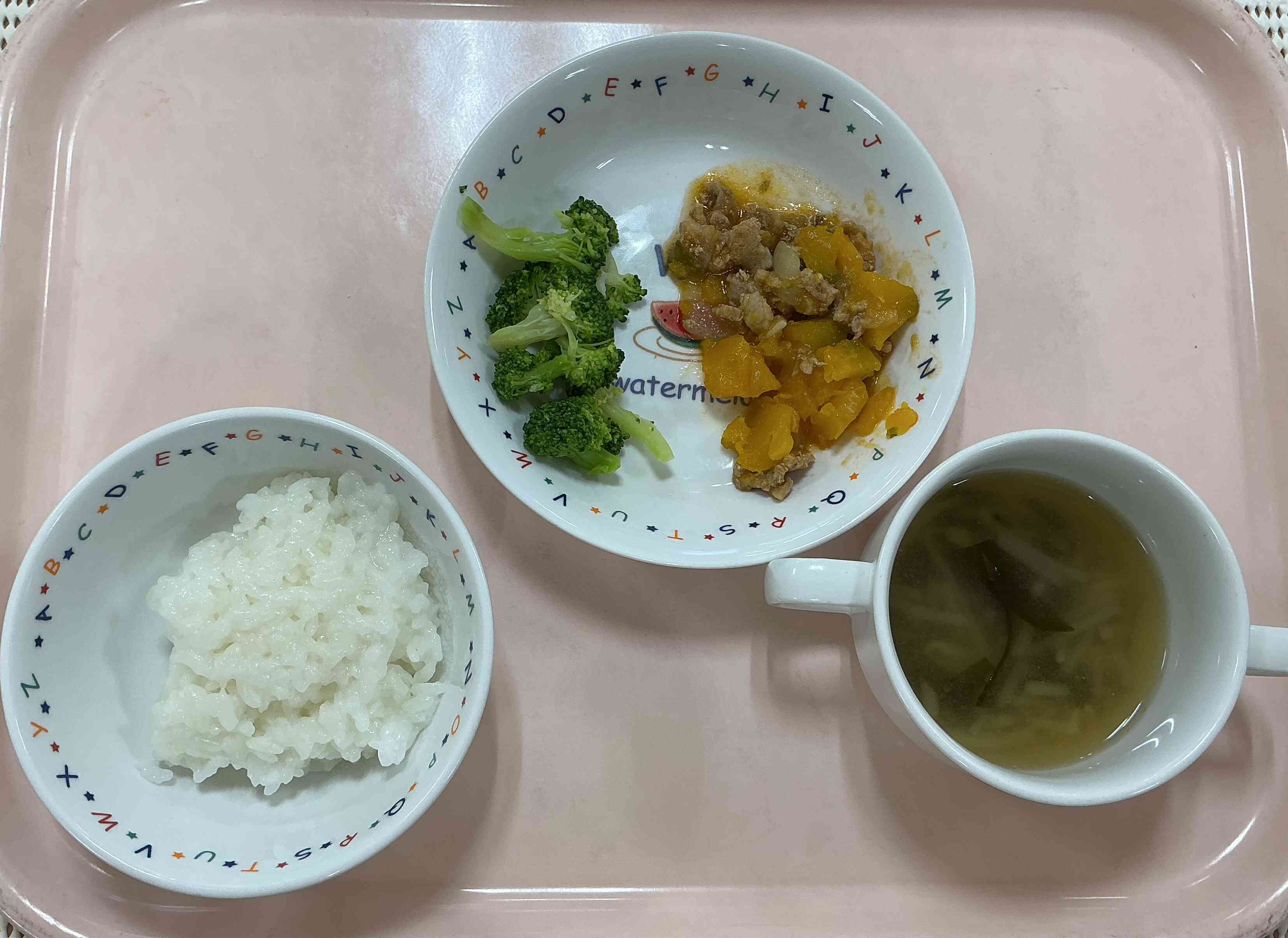 本日のメニュー（後期食）7月30日