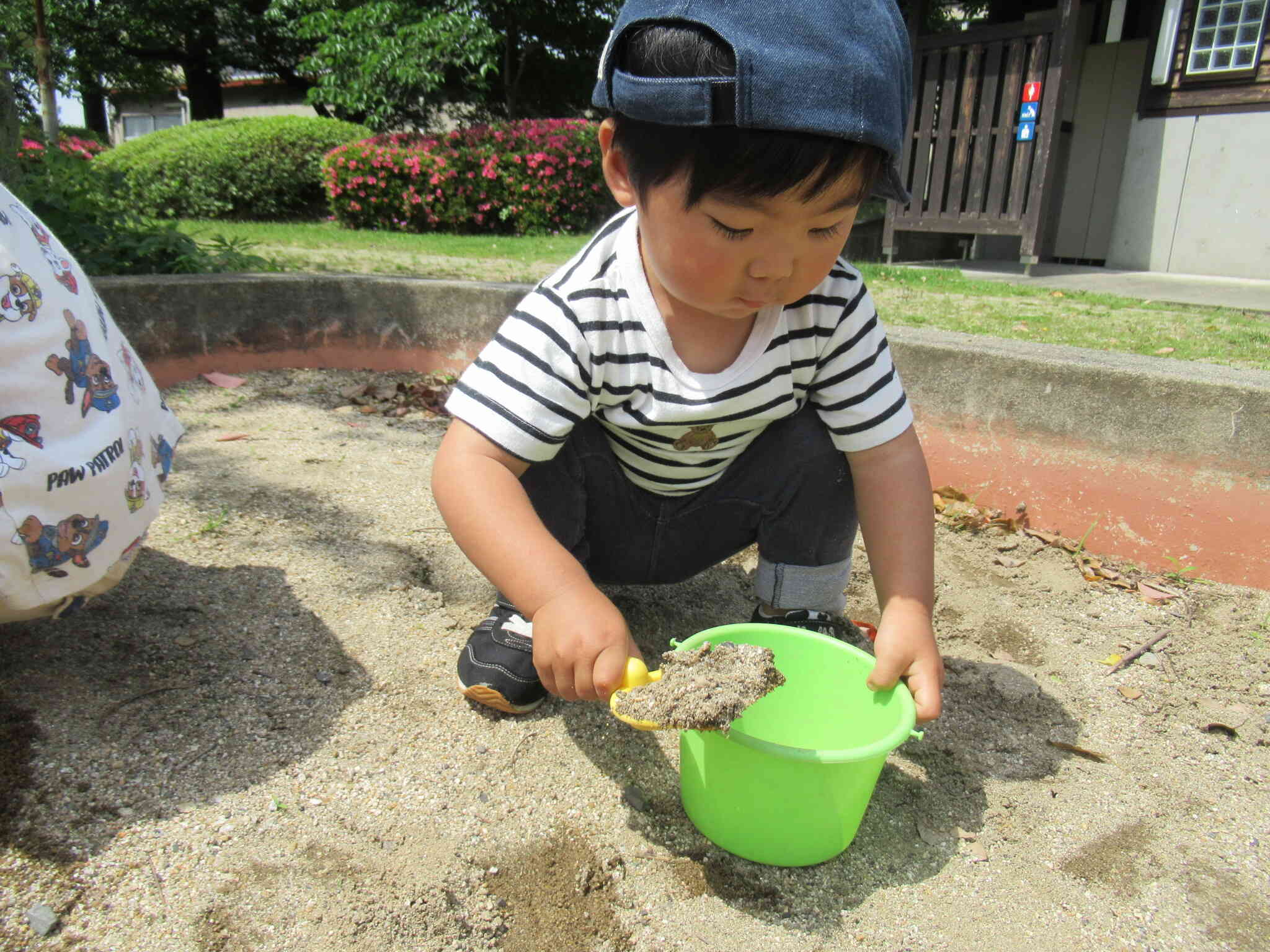 新入園児さん。お砂遊び(*^^*)