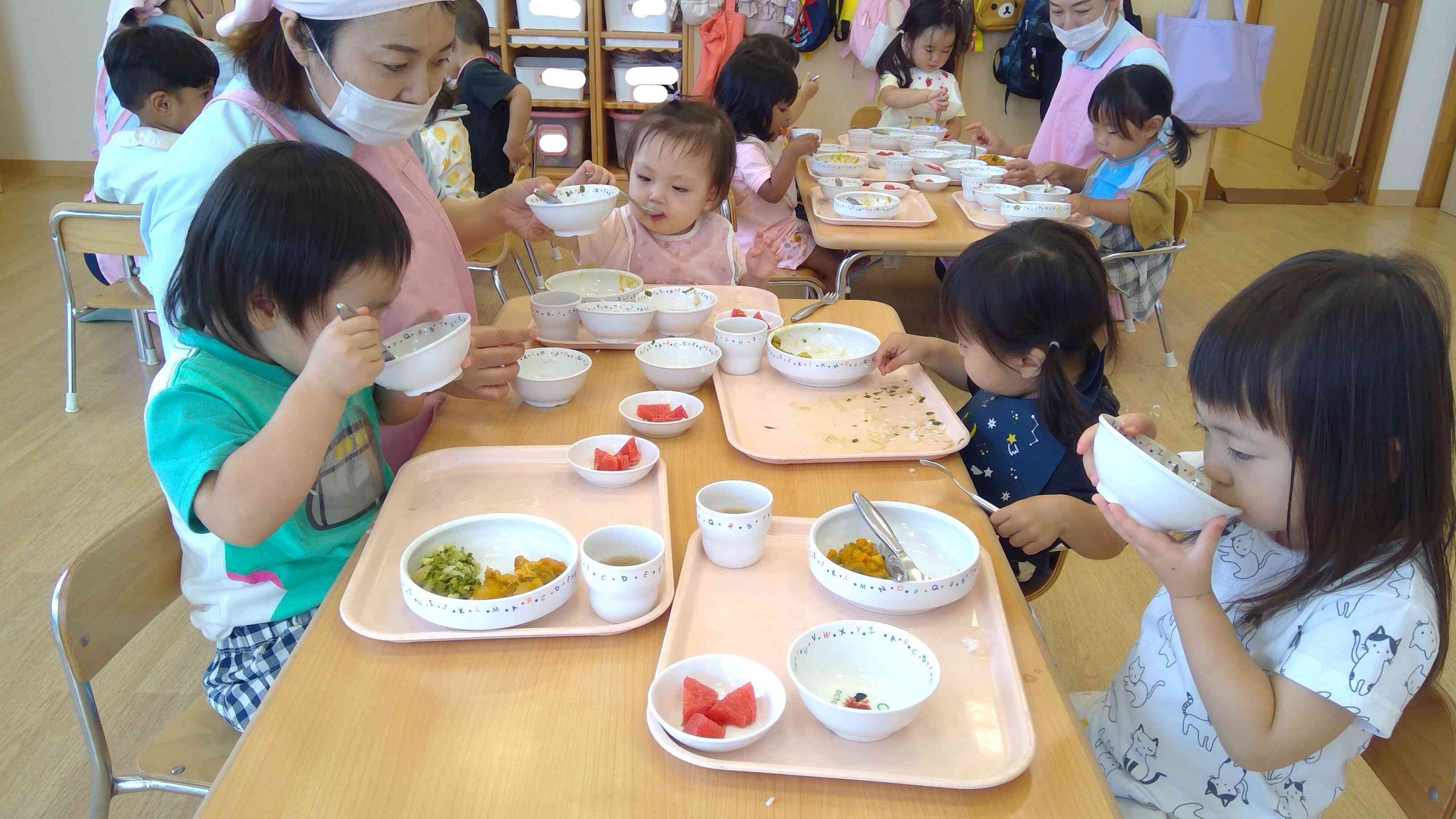 思いっきり食べて・・・