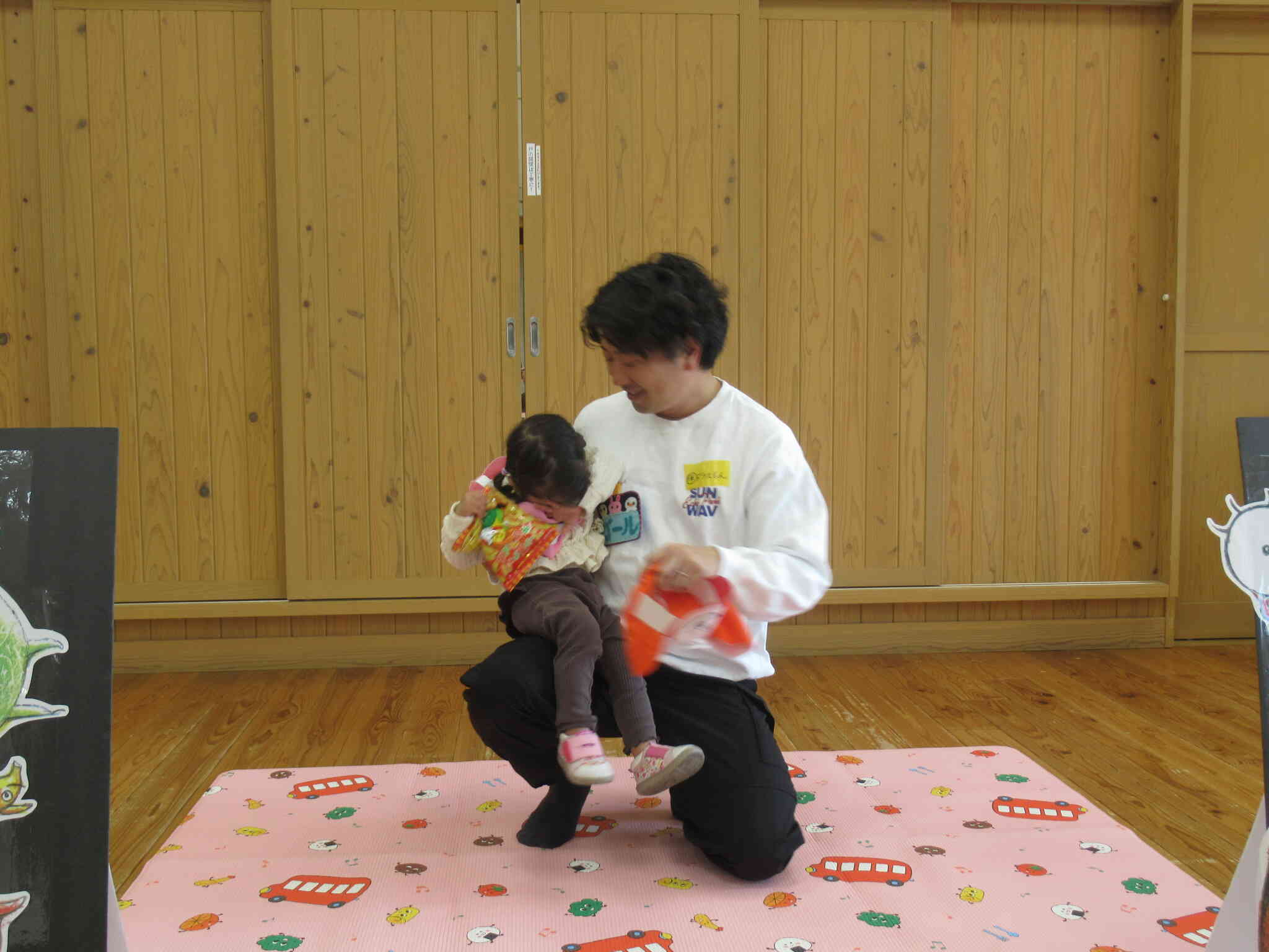 大好きなパパと…照れまくり～( *´艸｀)