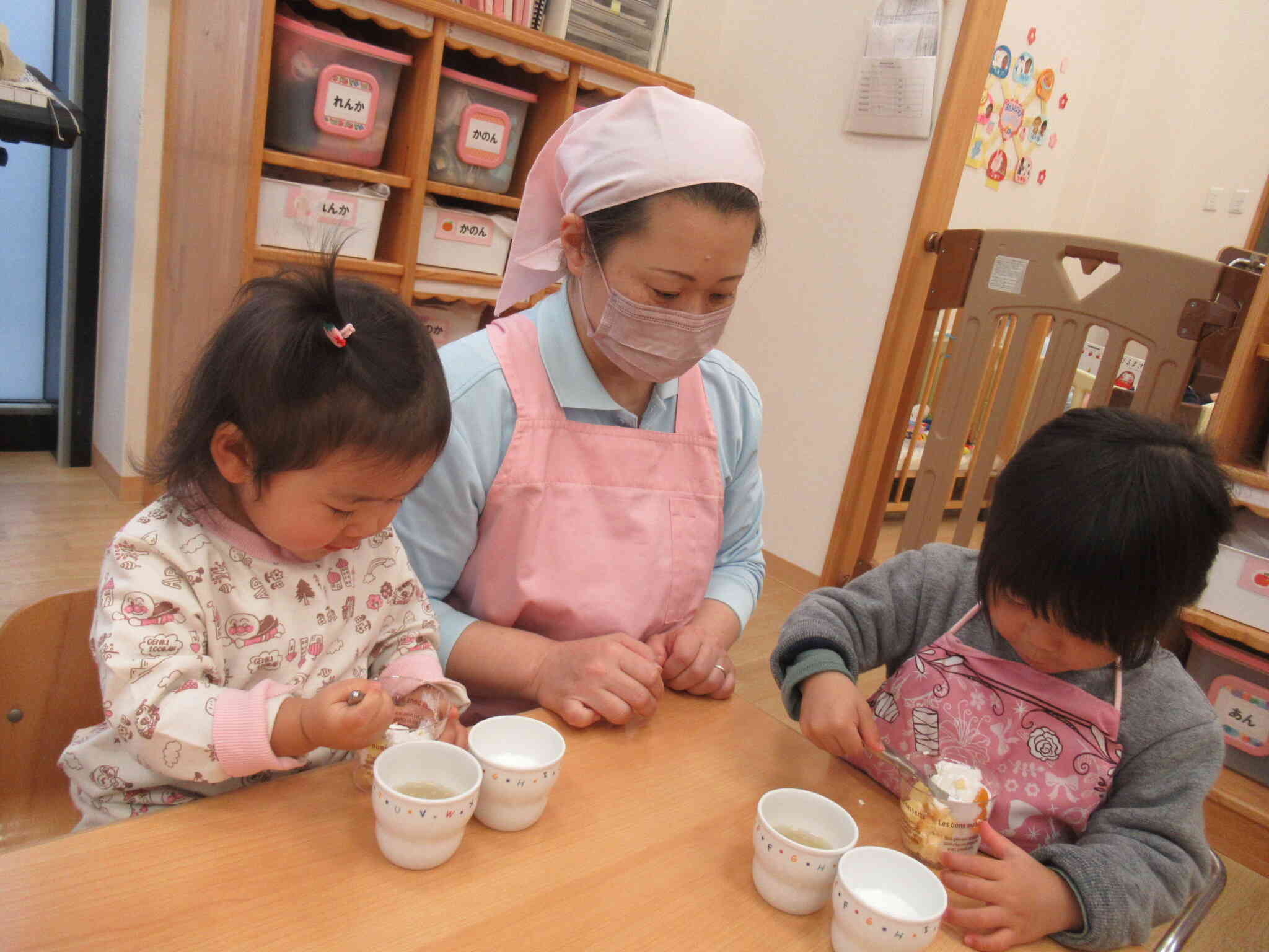 みんなでクリスマスケーキつくったよ