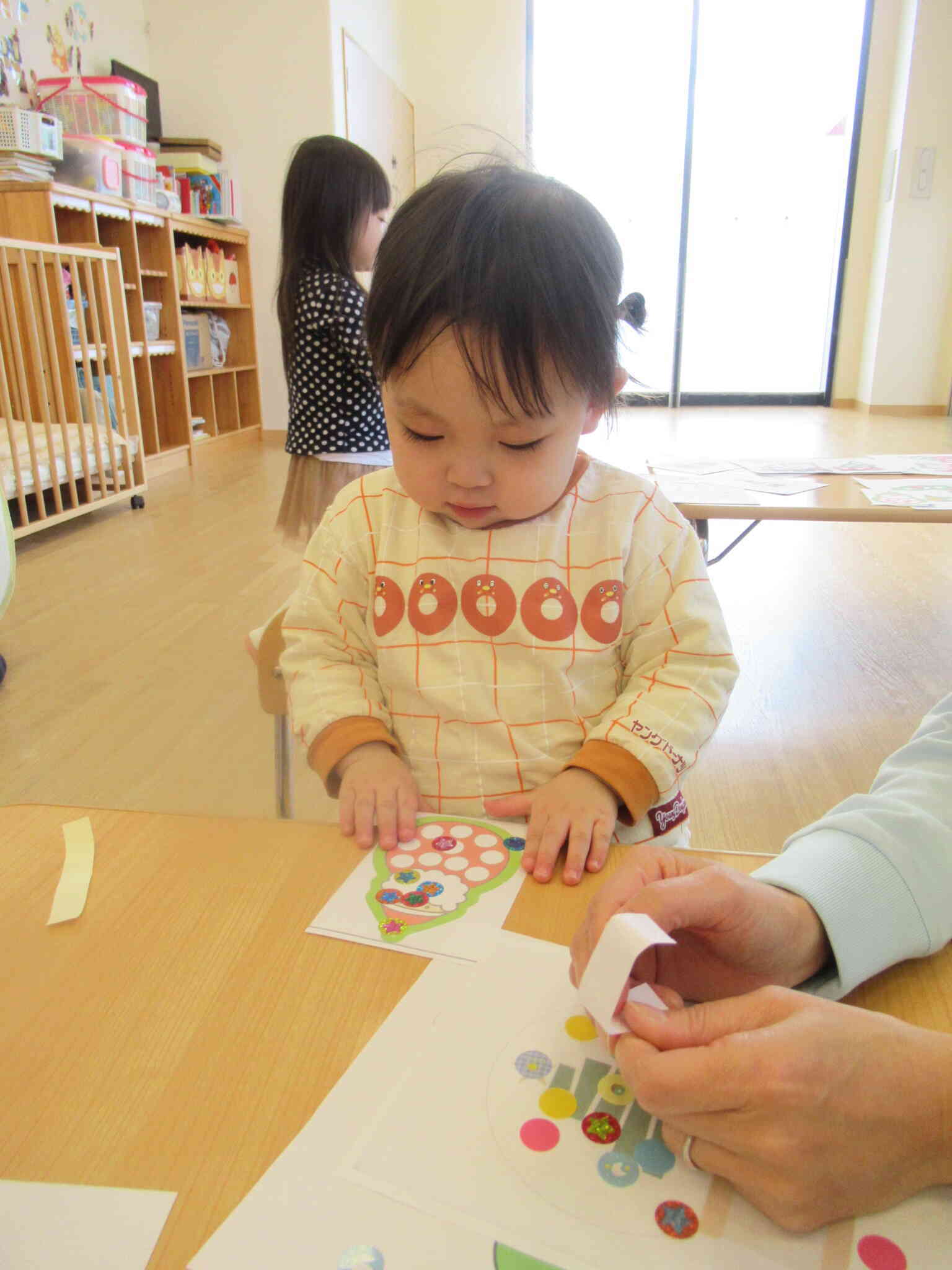 先生とお話ししながら…