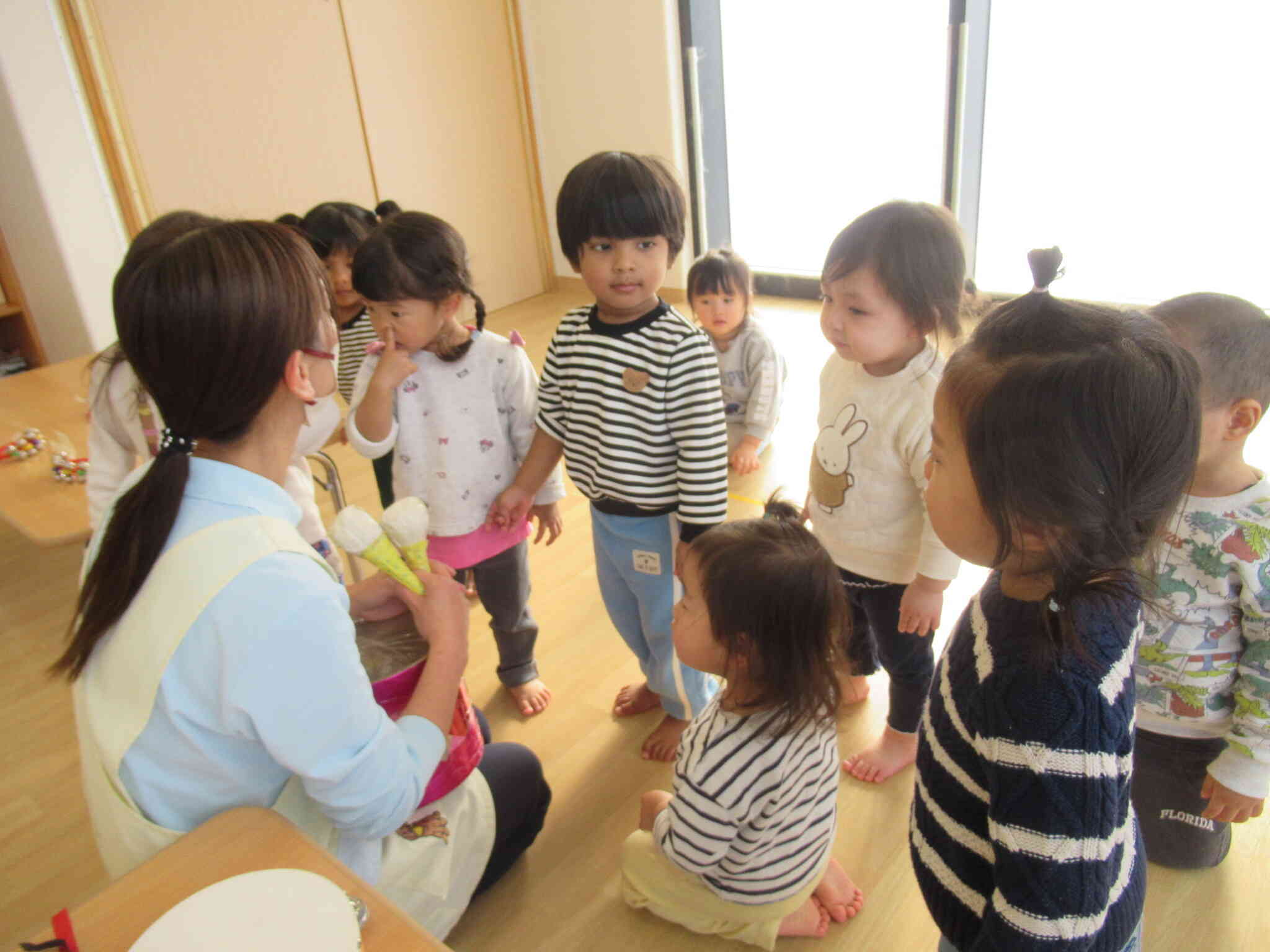 今日は…いろいろな楽器をやってみようか？