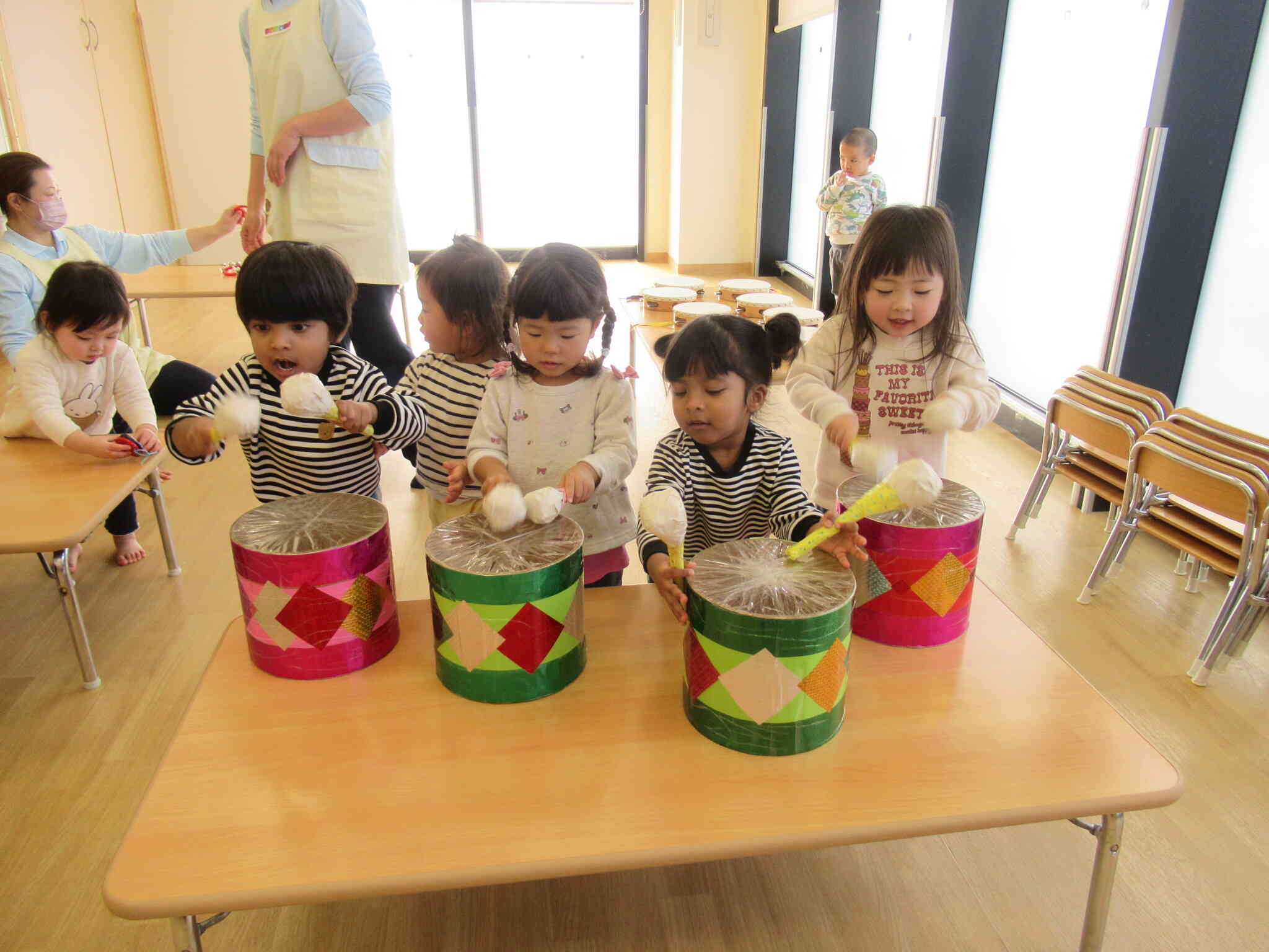 大きな太鼓どーーんどん☆