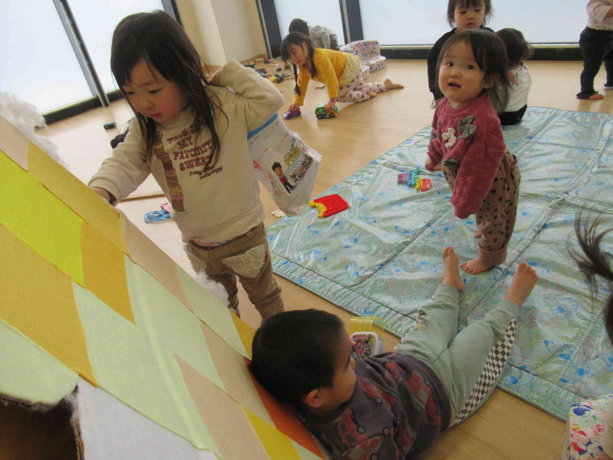 手ぶくろあったかいね