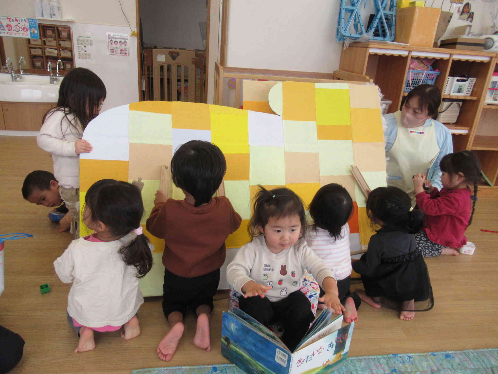 今日は手ぶくろにひよこさんも初参加