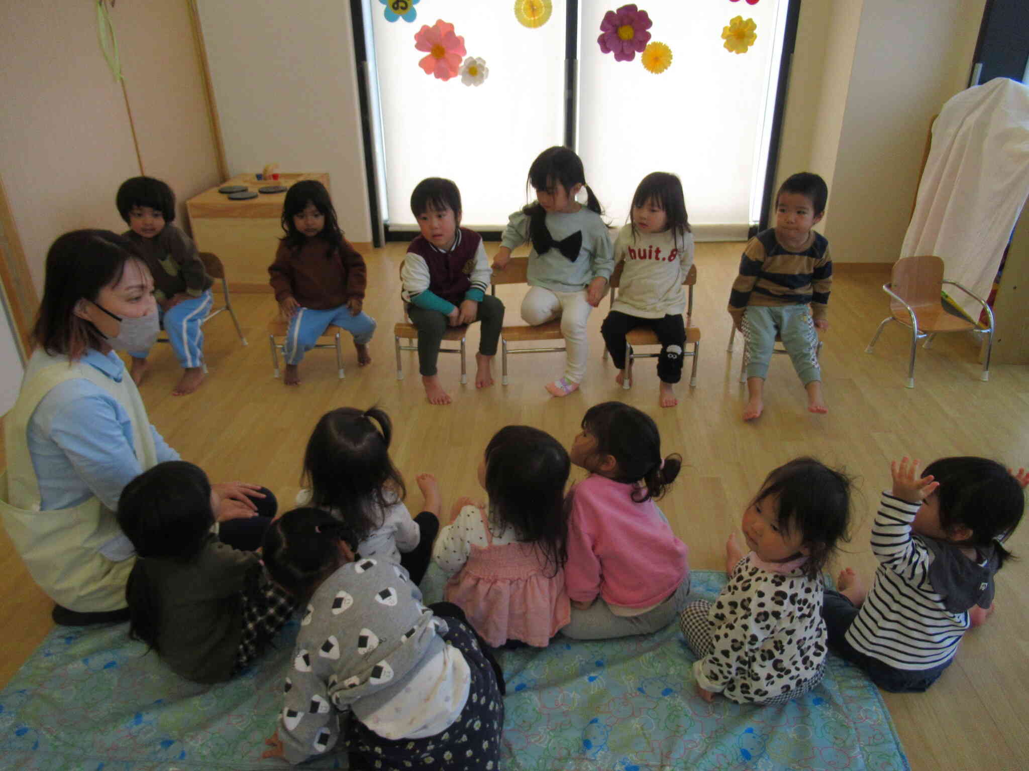 うさぎ組さんの卒園をお祝いしたよ