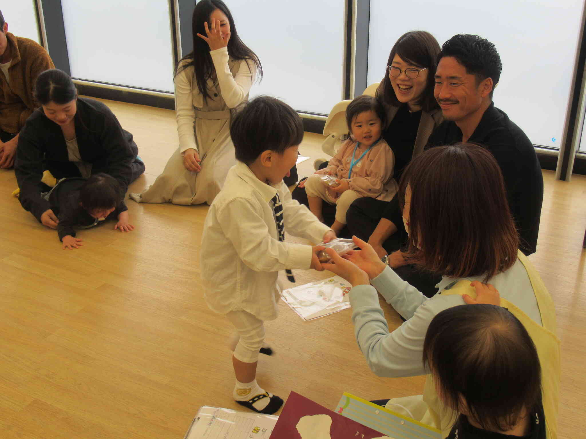 お祝いのプレゼント☆いいお顔(笑)