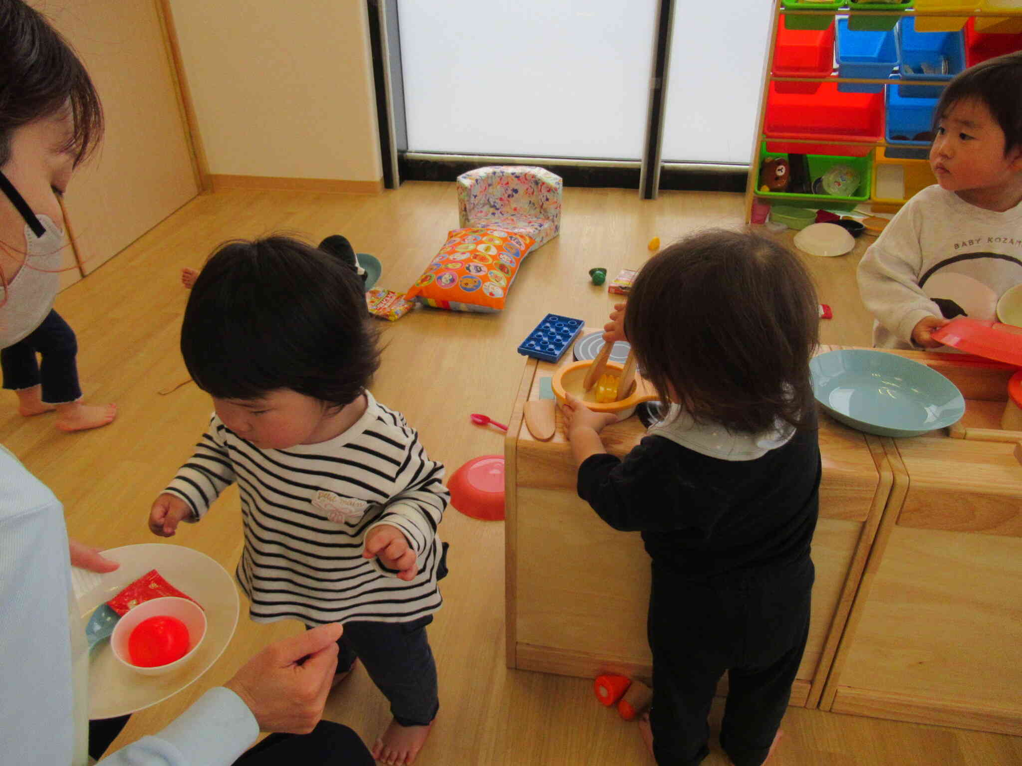 1歳児『あひる組』おままごと