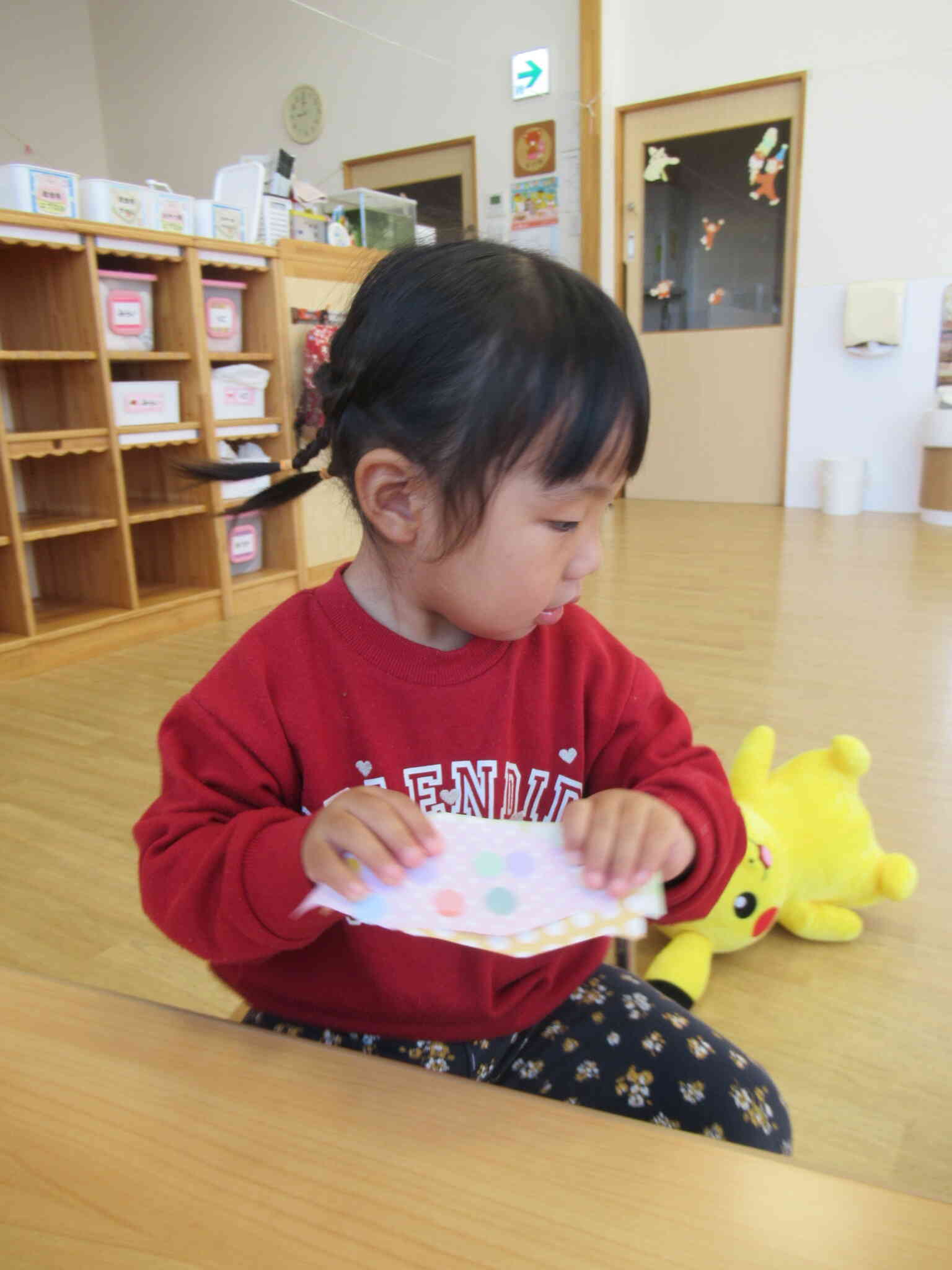 きちんとたたんで…