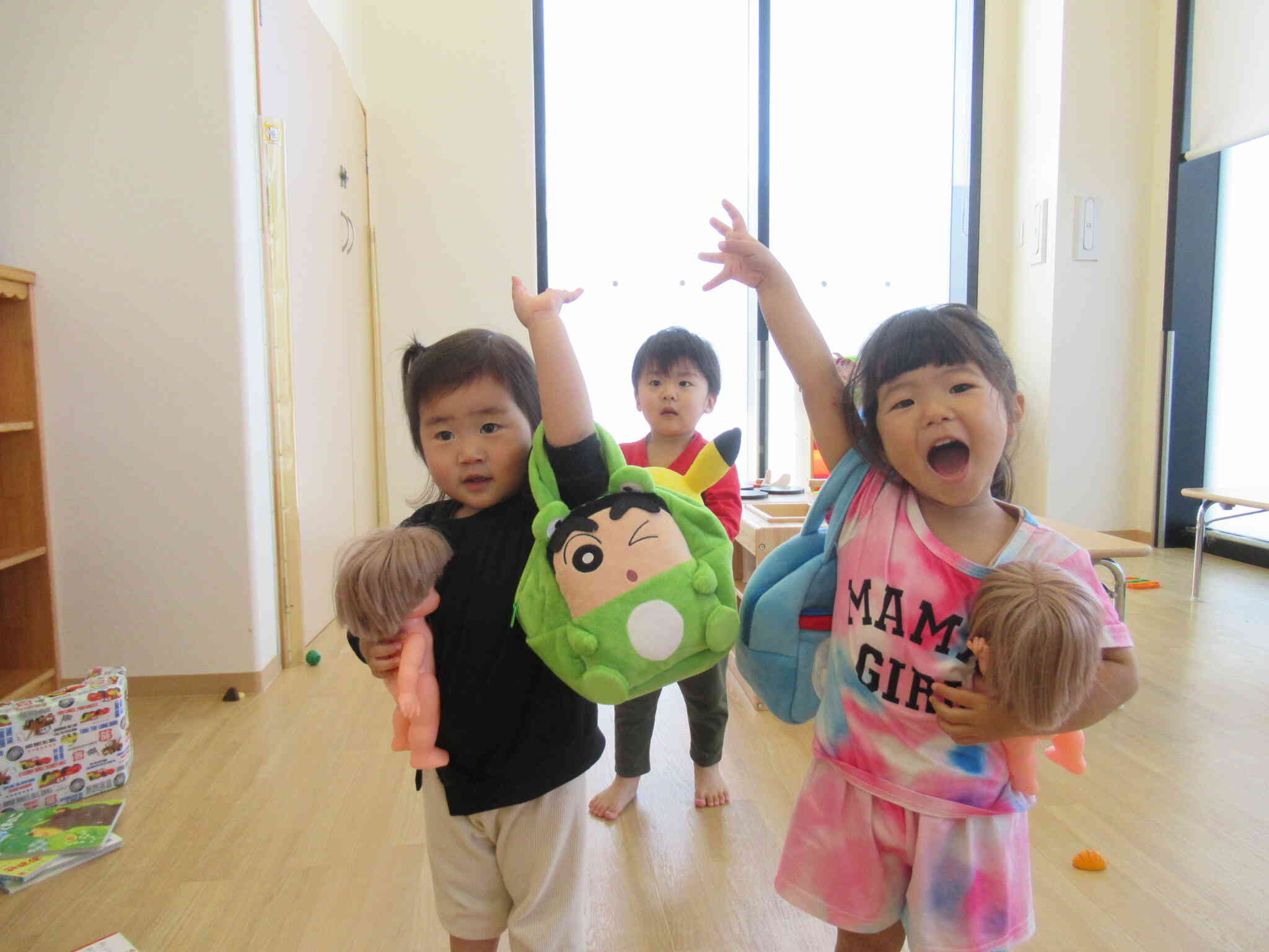 『うさぎさーーーん』『はーーい』