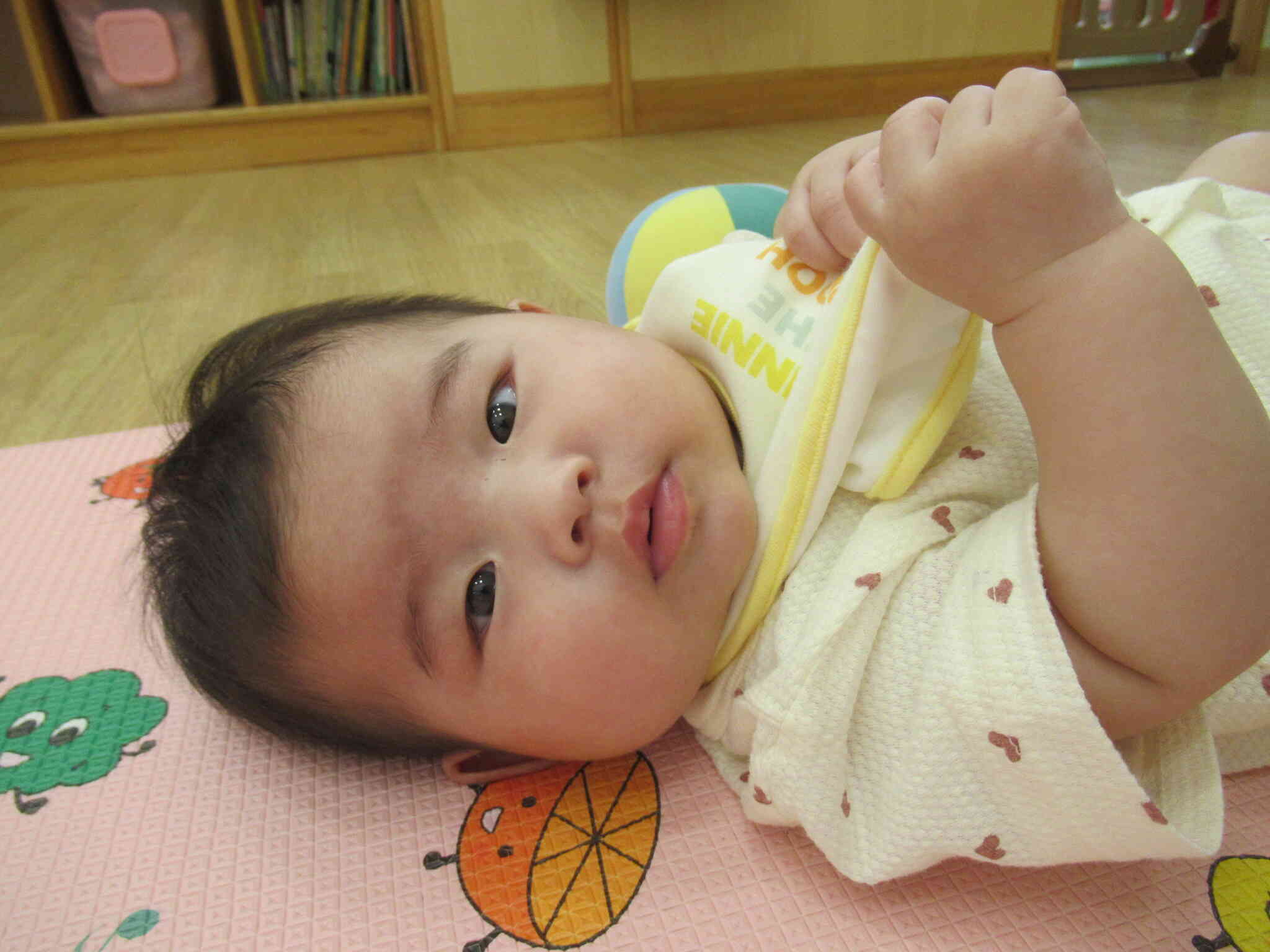 ５月入園の０歳児ちゃん。