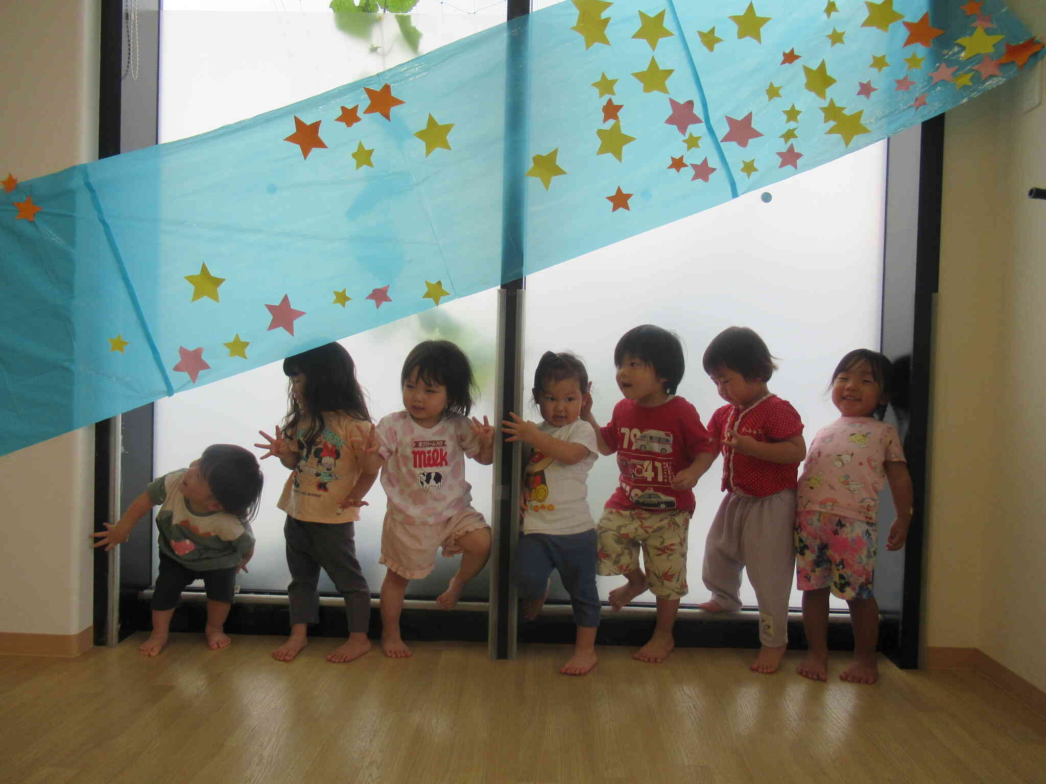 天の川をみんなで作ったよ☆