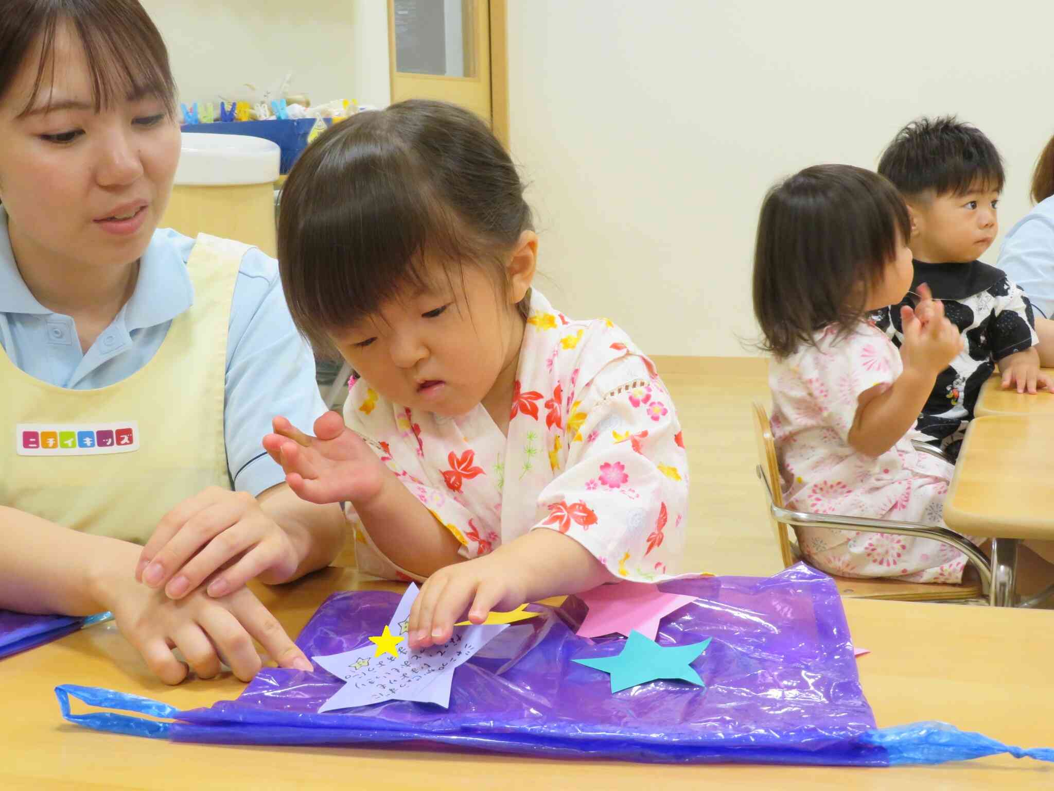 巾着袋を作りました☆
