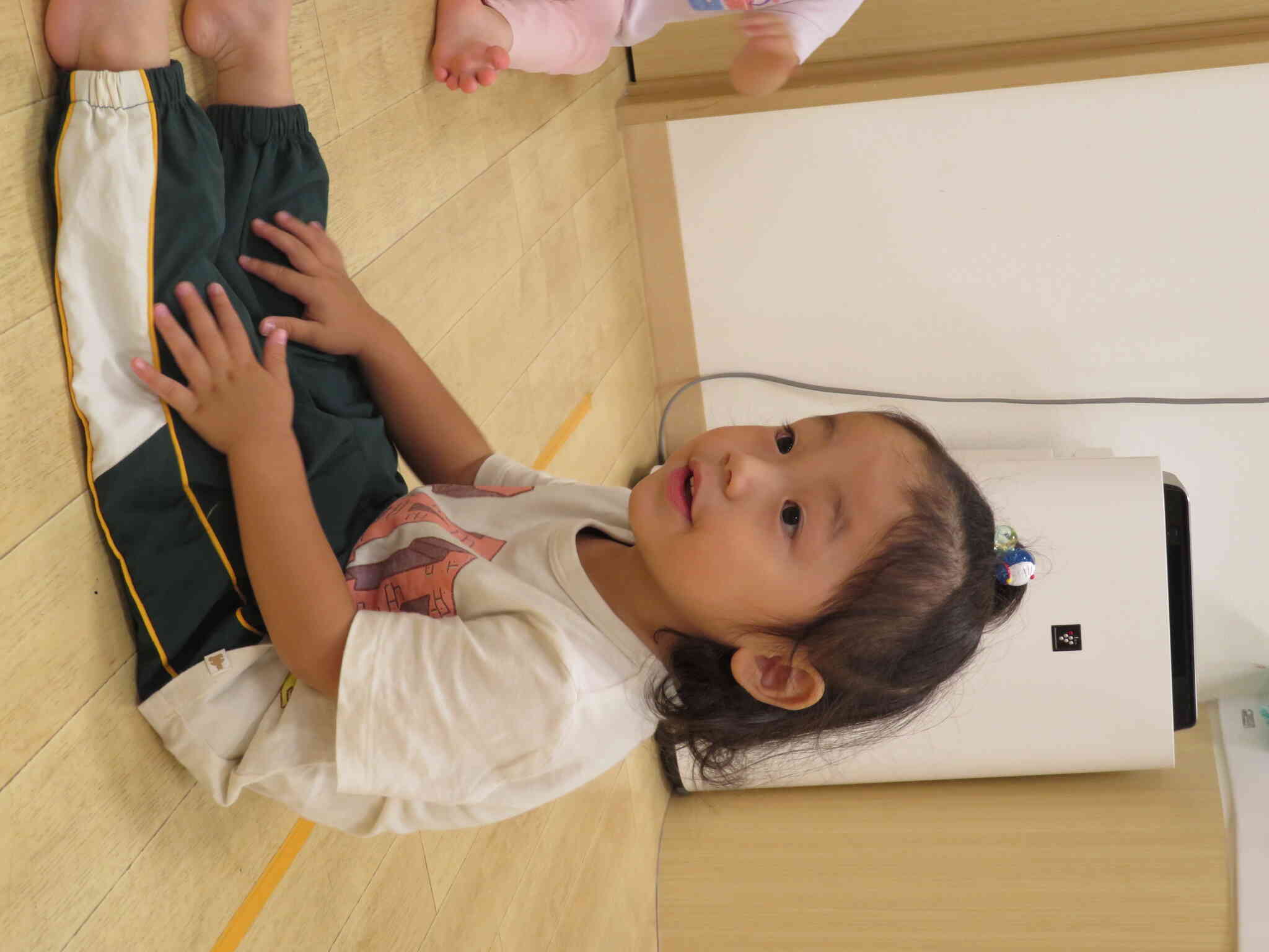 しっかり先生の顔を見てお話を聞く姿も・・・