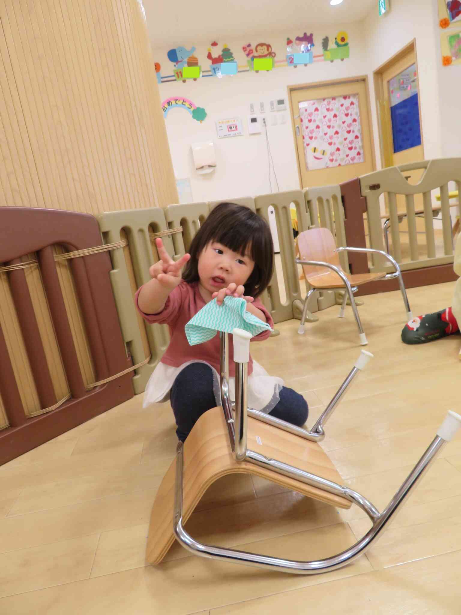 椅子やコットも綺麗に拭いて、また来年もよろしくね♡