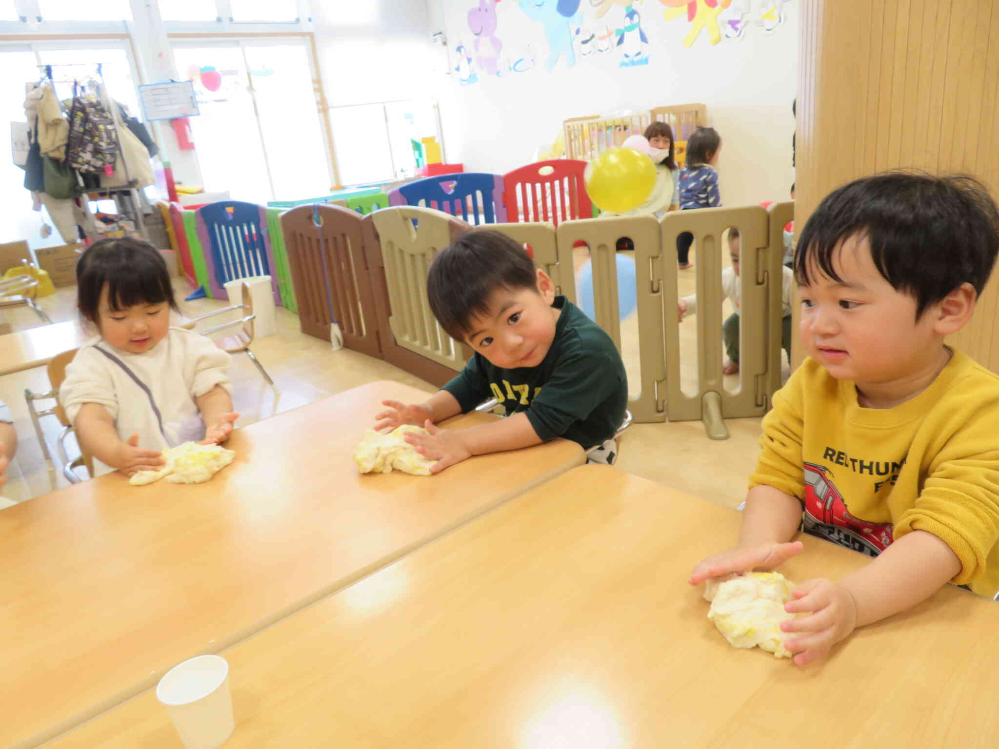初！小麦粉粘土！！