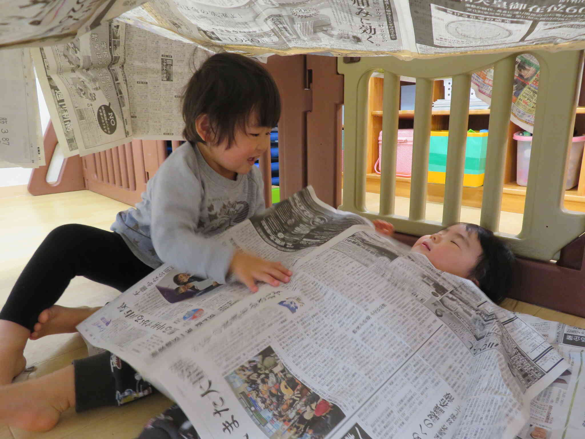 お布団掛けてトントントン♡ゆっくりおやすみ～