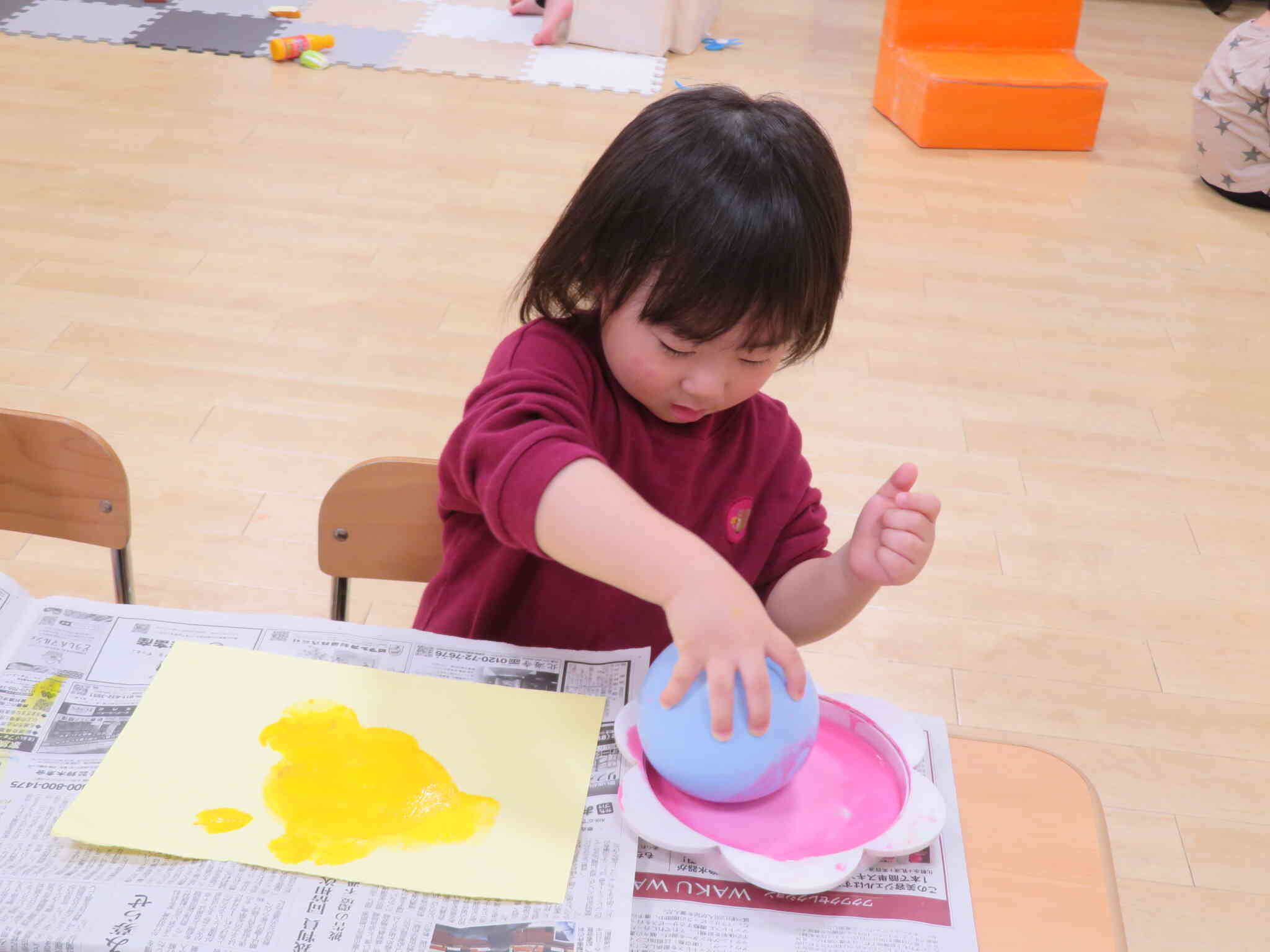 色のバランスを考えてます