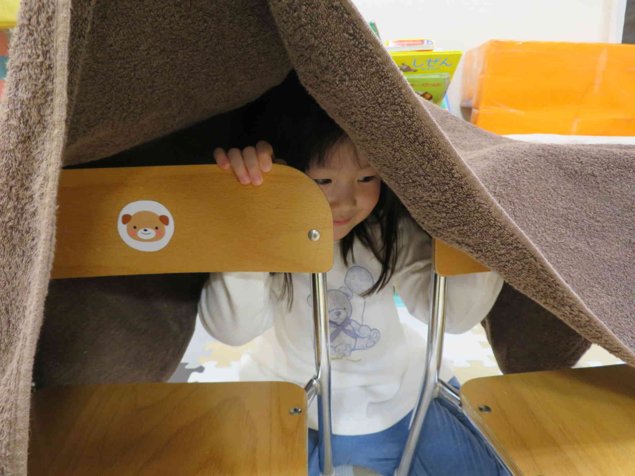 隠れ身の術！上手に隠れるよ！