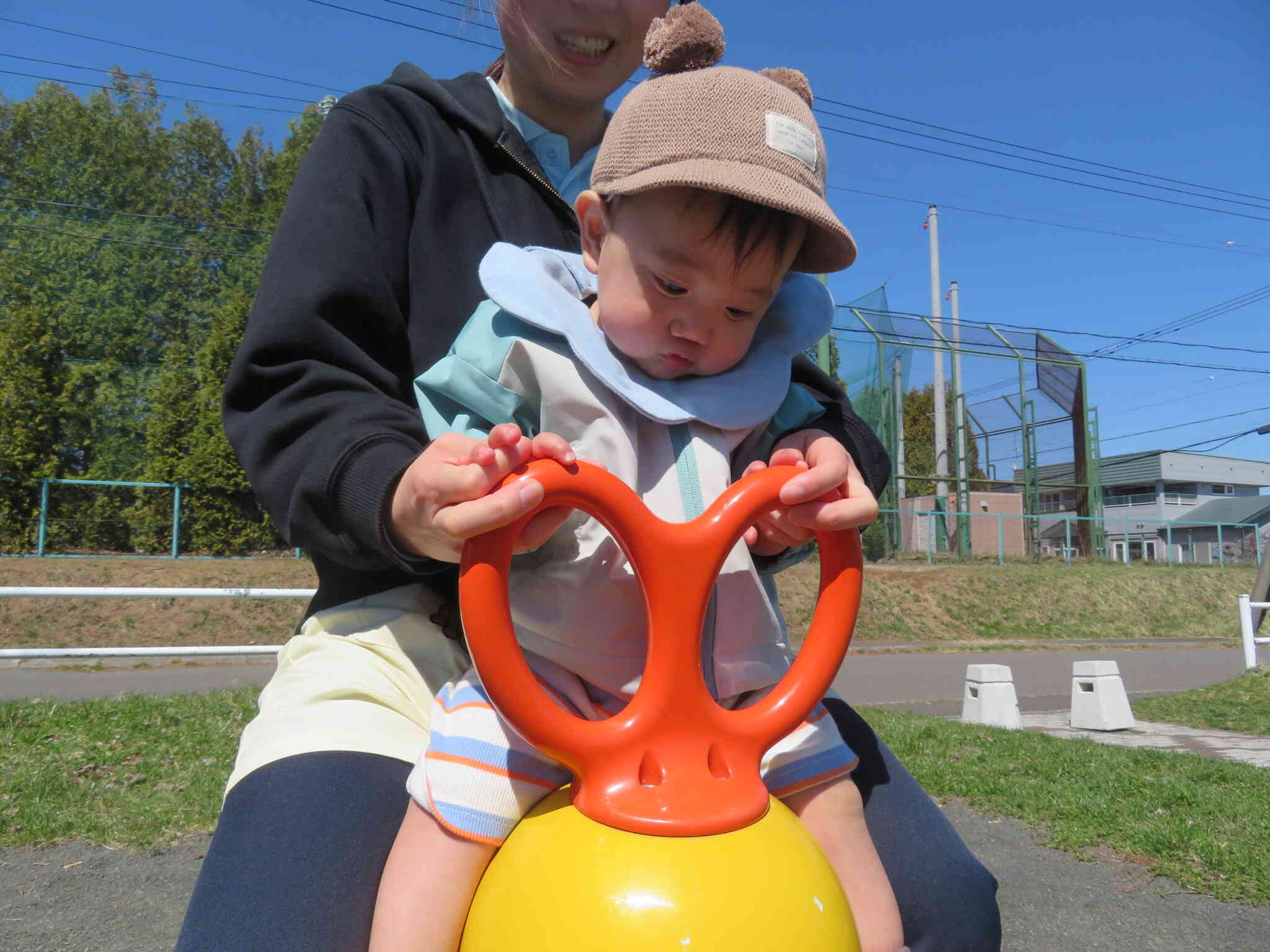 初めての遊具！