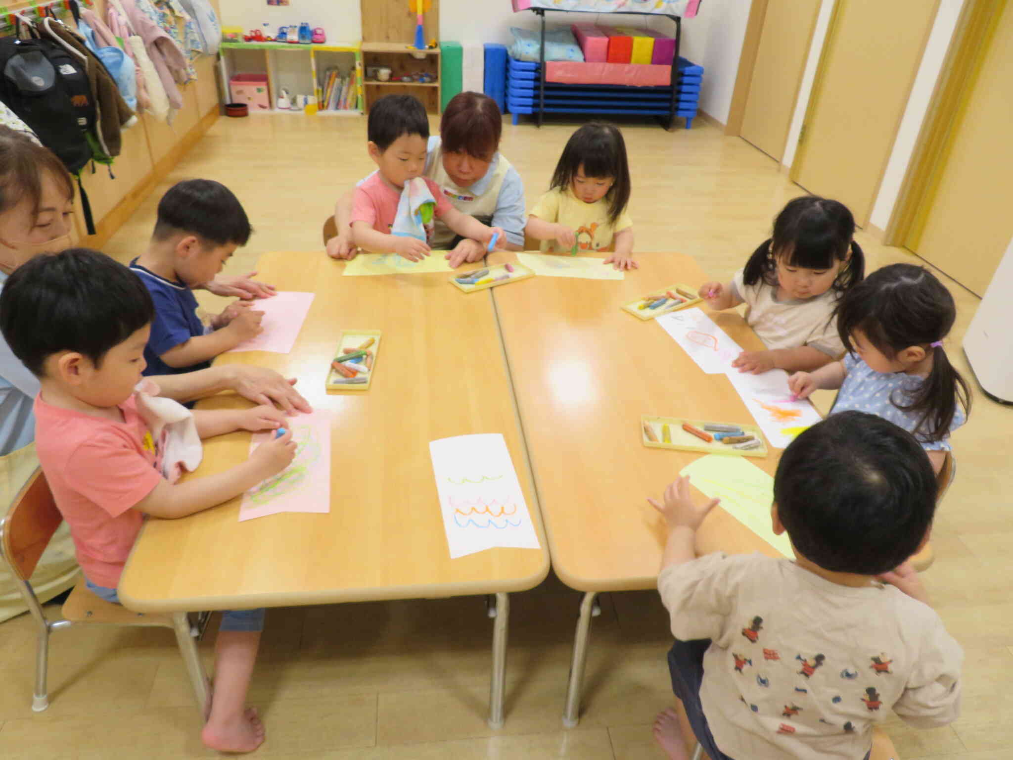 はじき絵に挑戦！