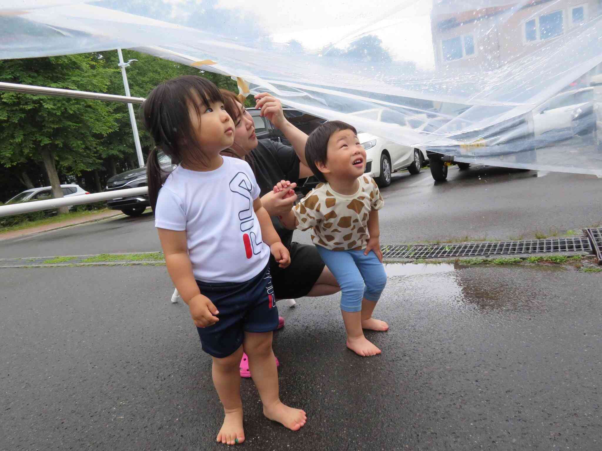 あ！！雨の音だ♬