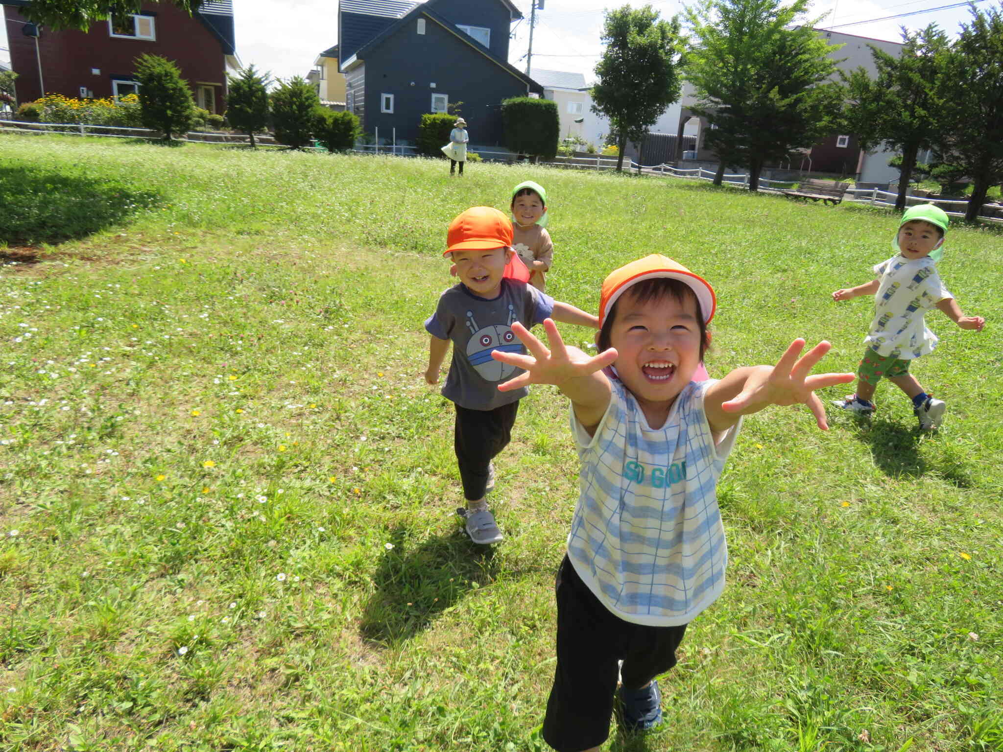 太陽の下でパワー全開！！