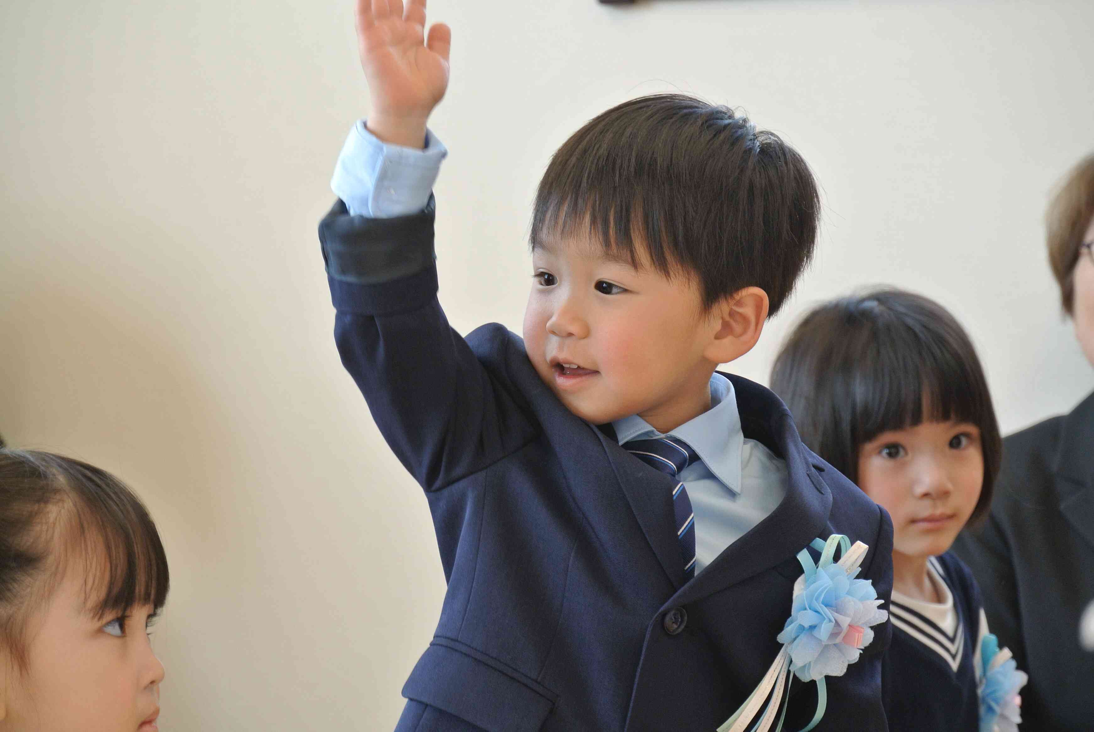 元気な声で「はい！」とお返事が出来たよ！ パパママ見ててね！