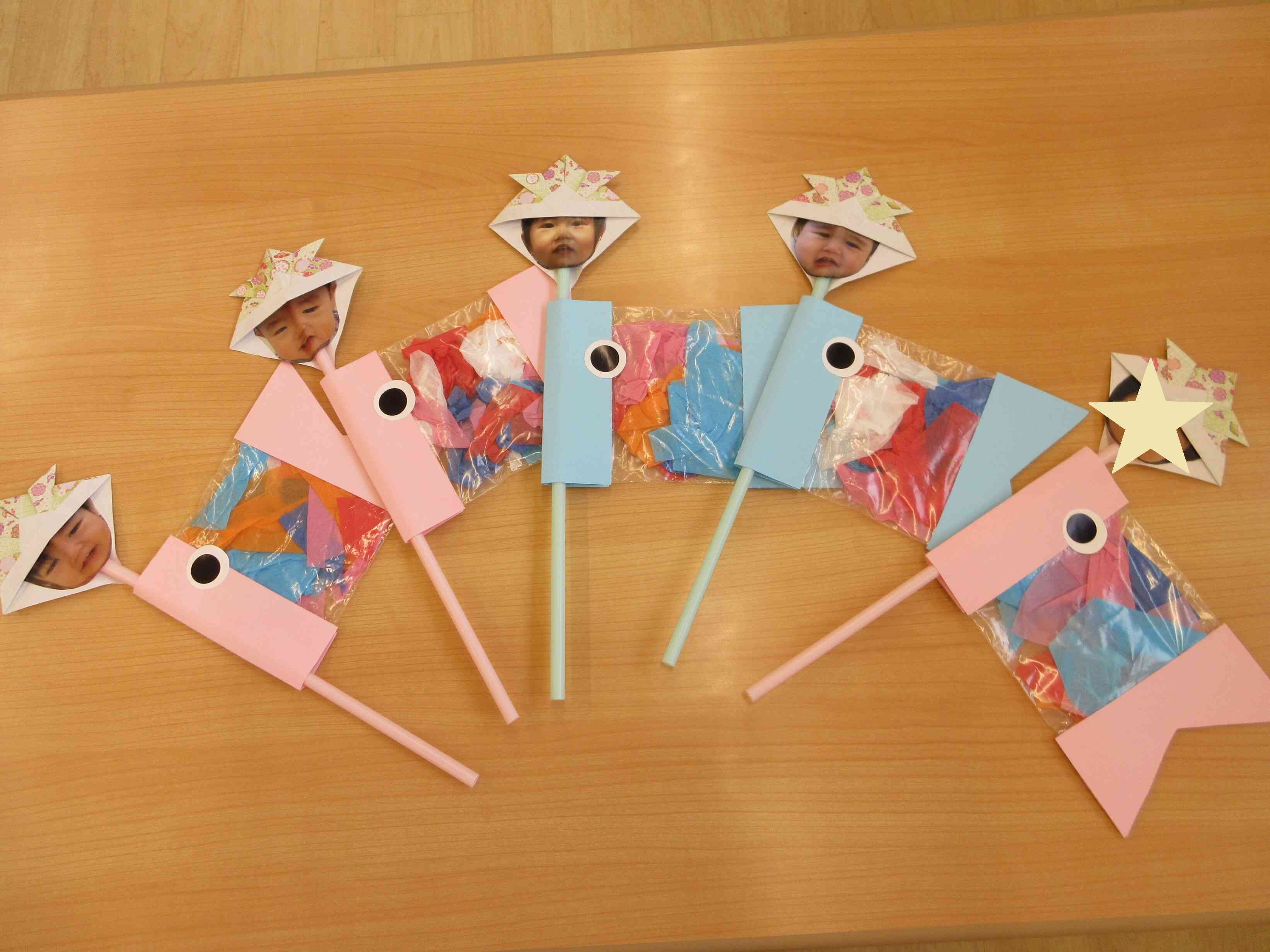 こいのぼり製作（あひる組）