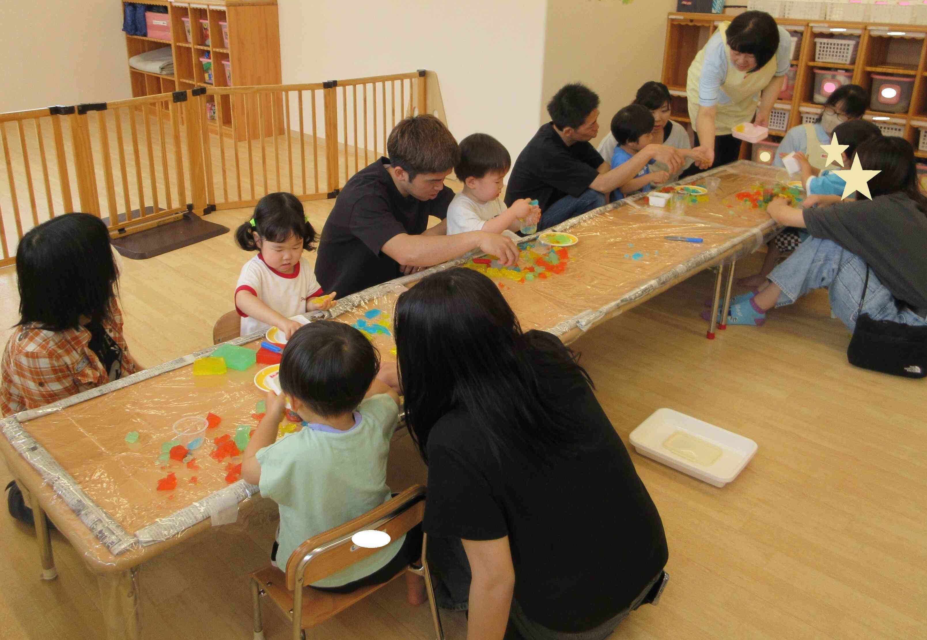 寒天遊びを楽しんだよ！