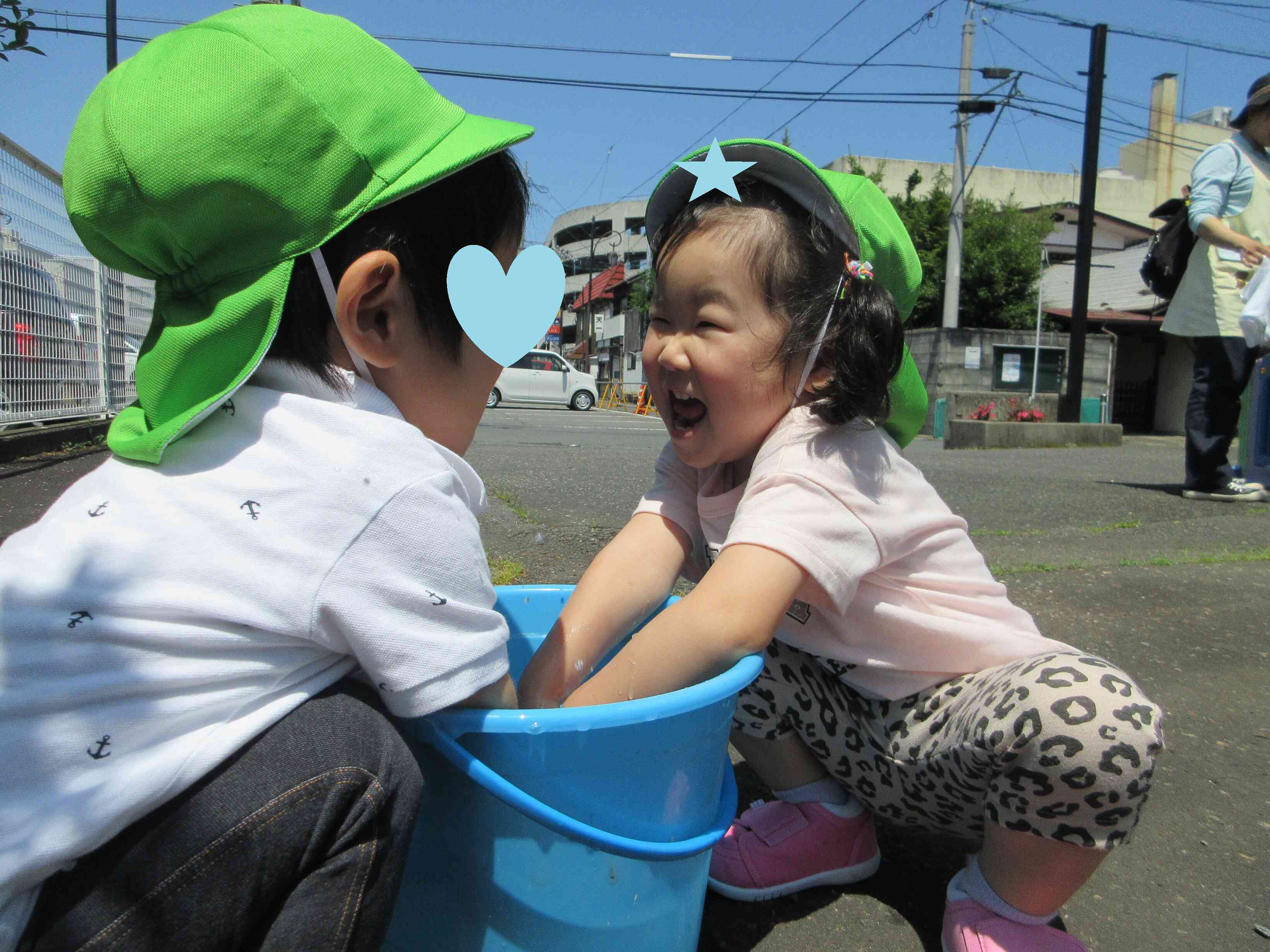 楽しい水遊び♪