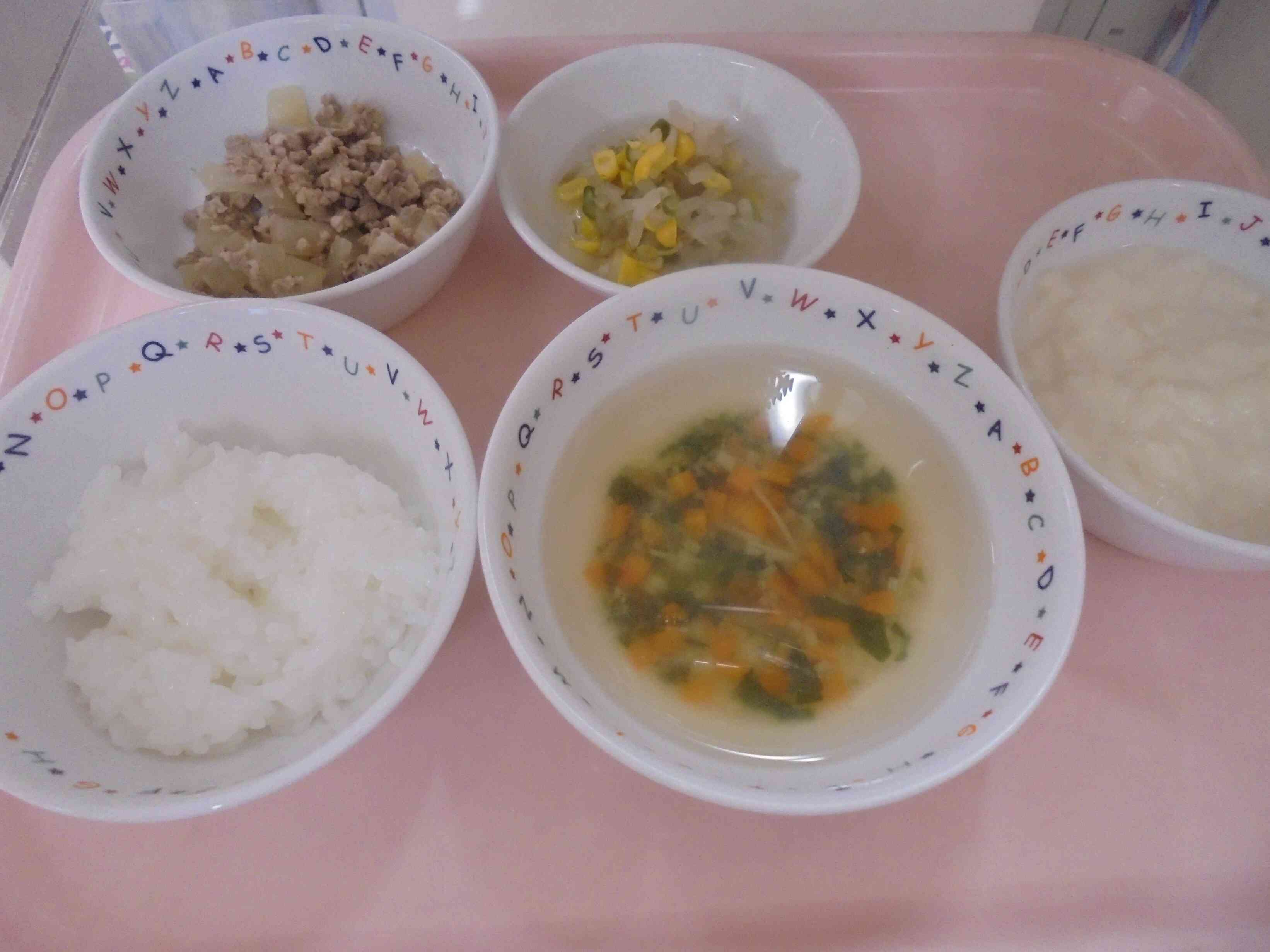 7月30日（水曜日）後期食