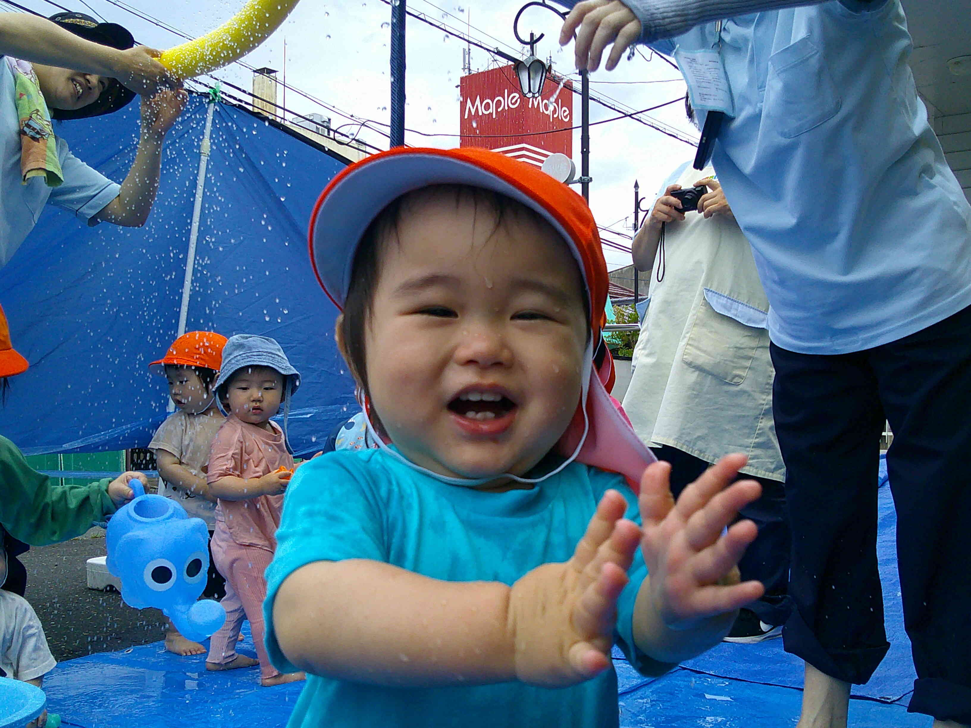 水遊び大好き！