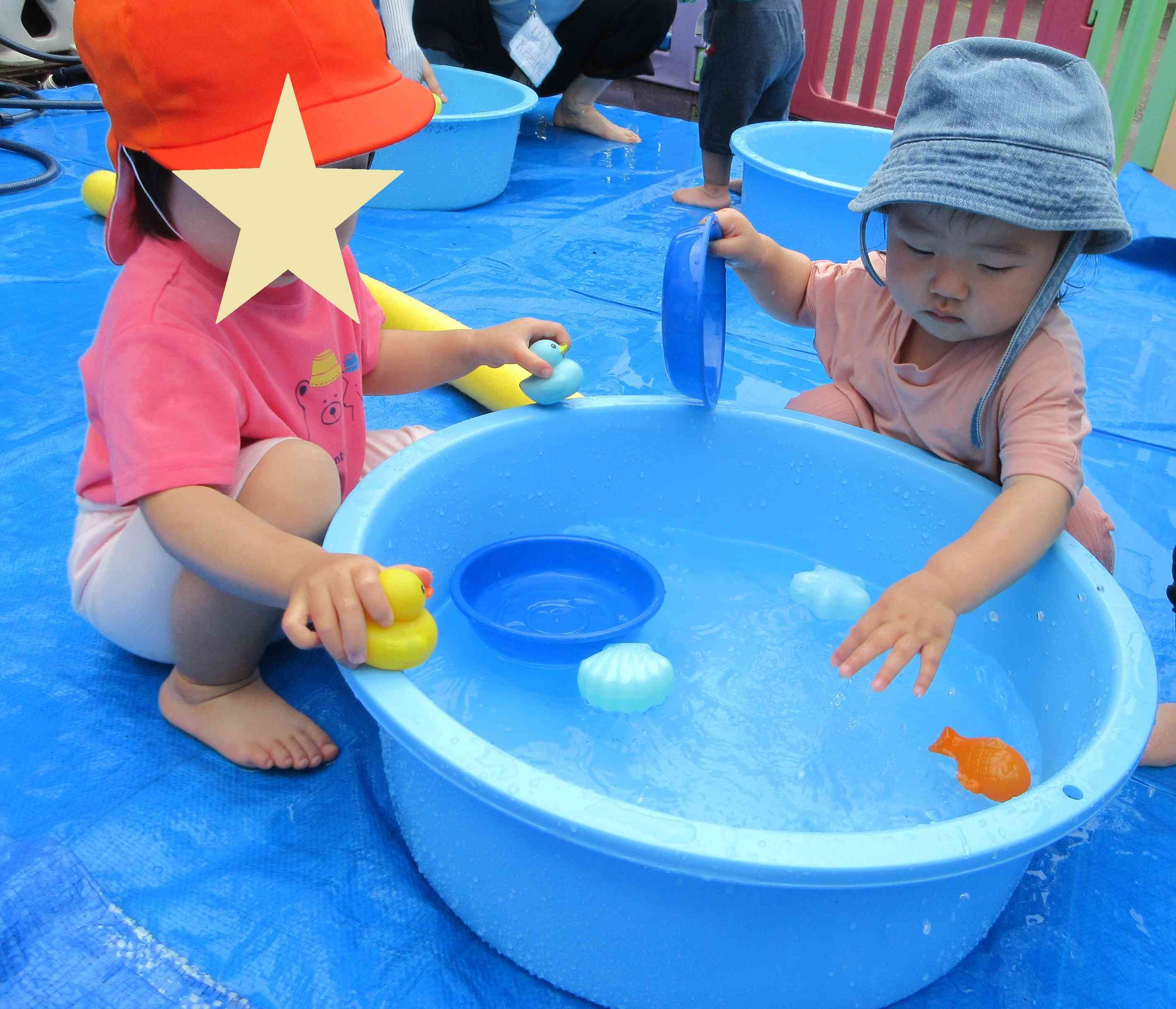 水遊びを楽しんだよ！