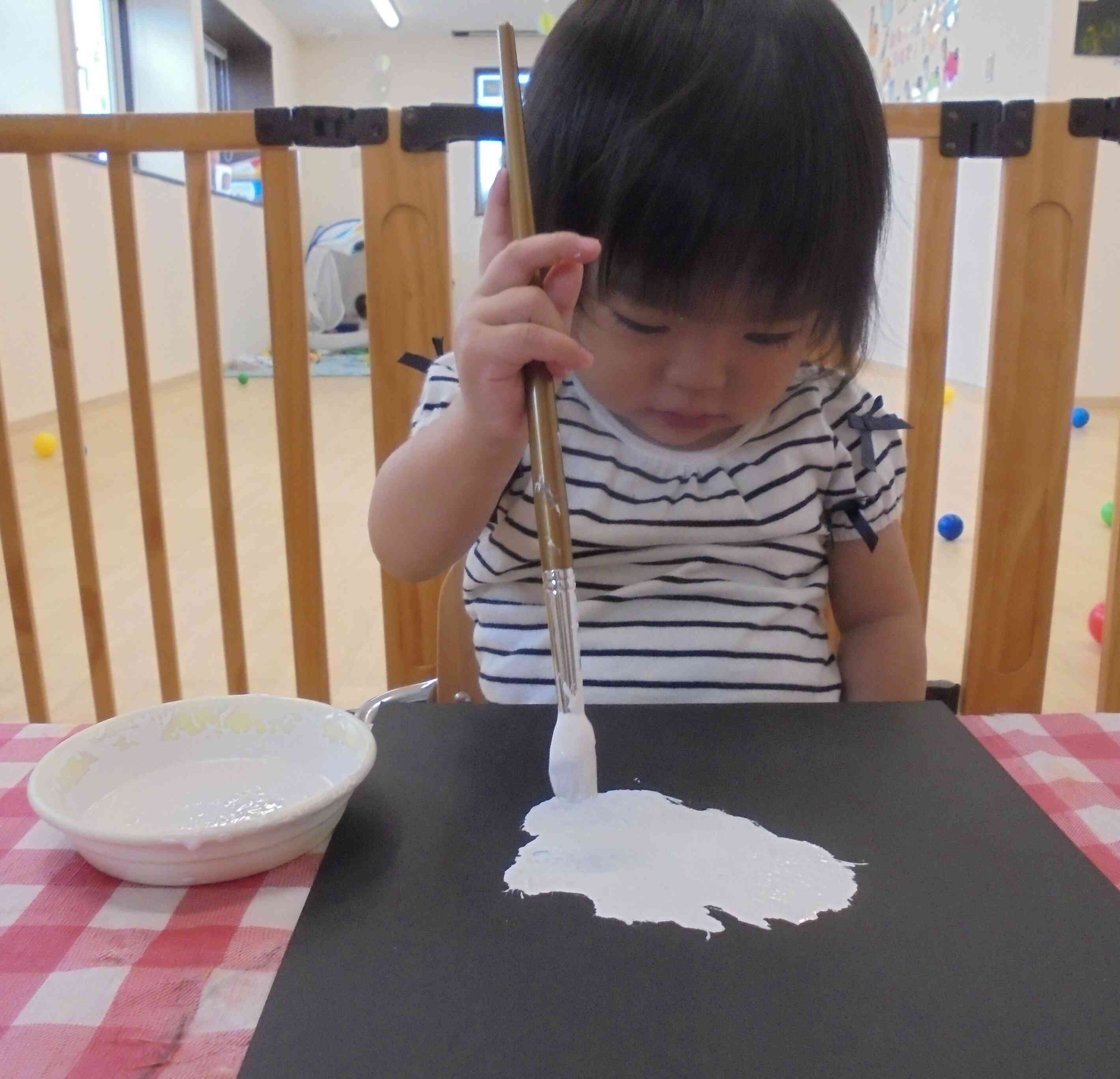筆を持つと、ドキドキしちゃうなっ！