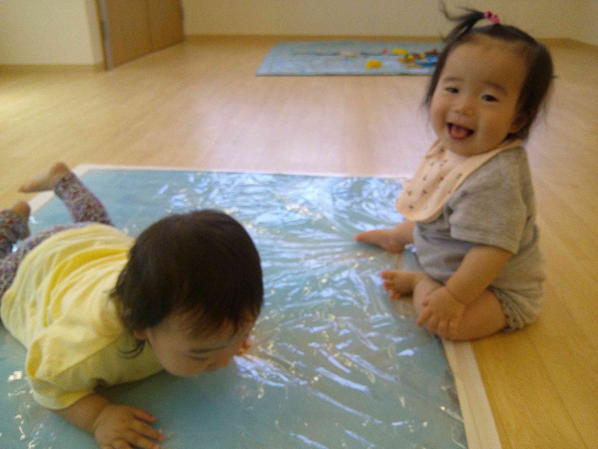 お水が動いて面白いね！