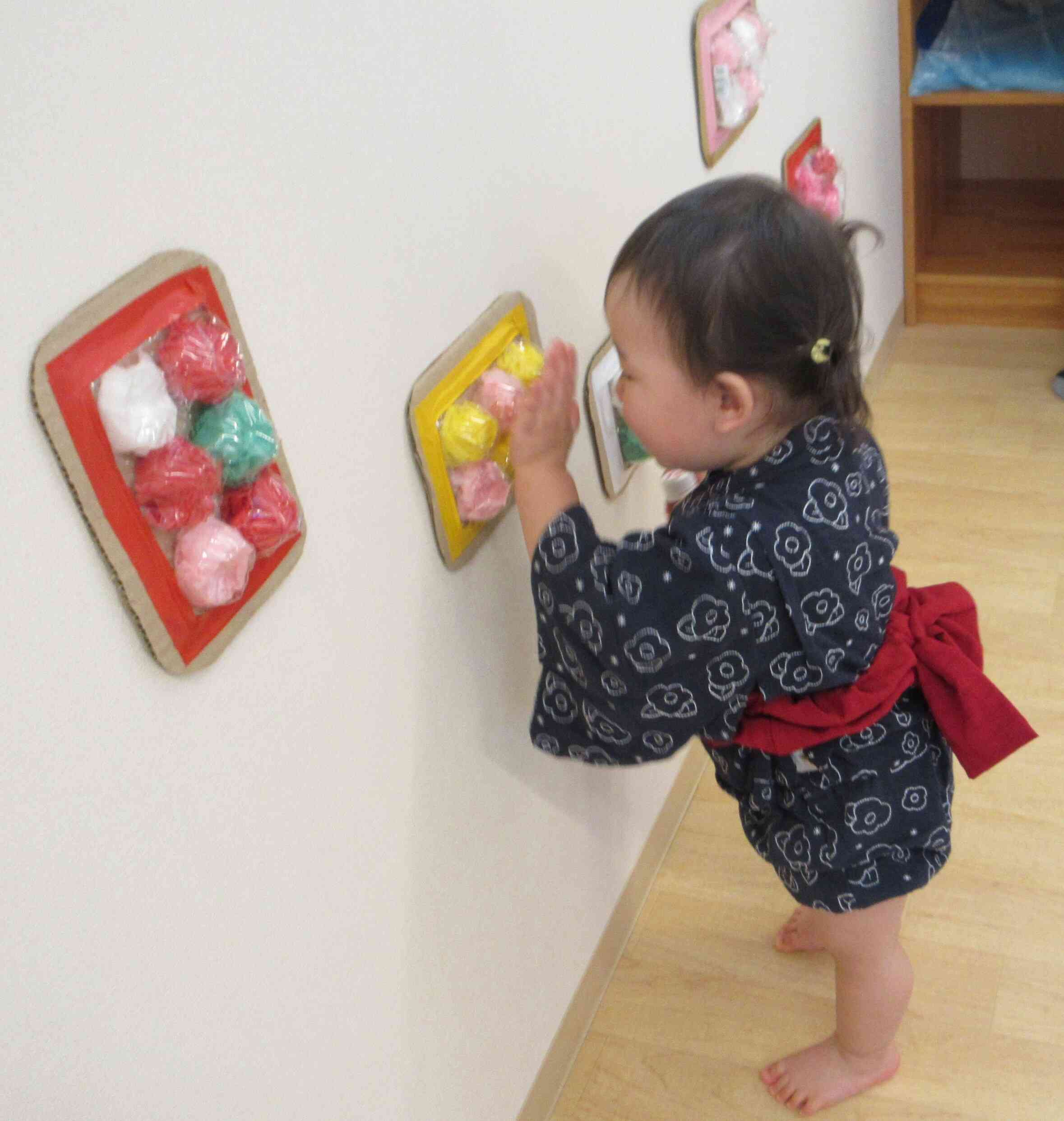 夏祭り会①　親子で楽しんだよ！