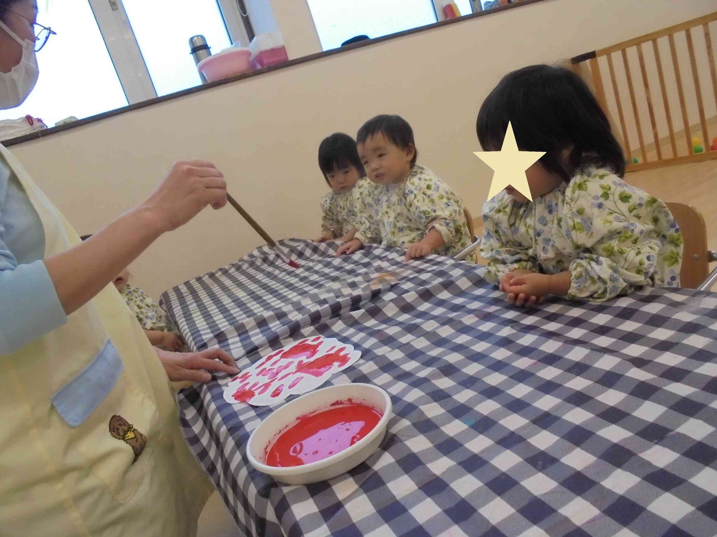 筆を使って色塗りしてみるよ～